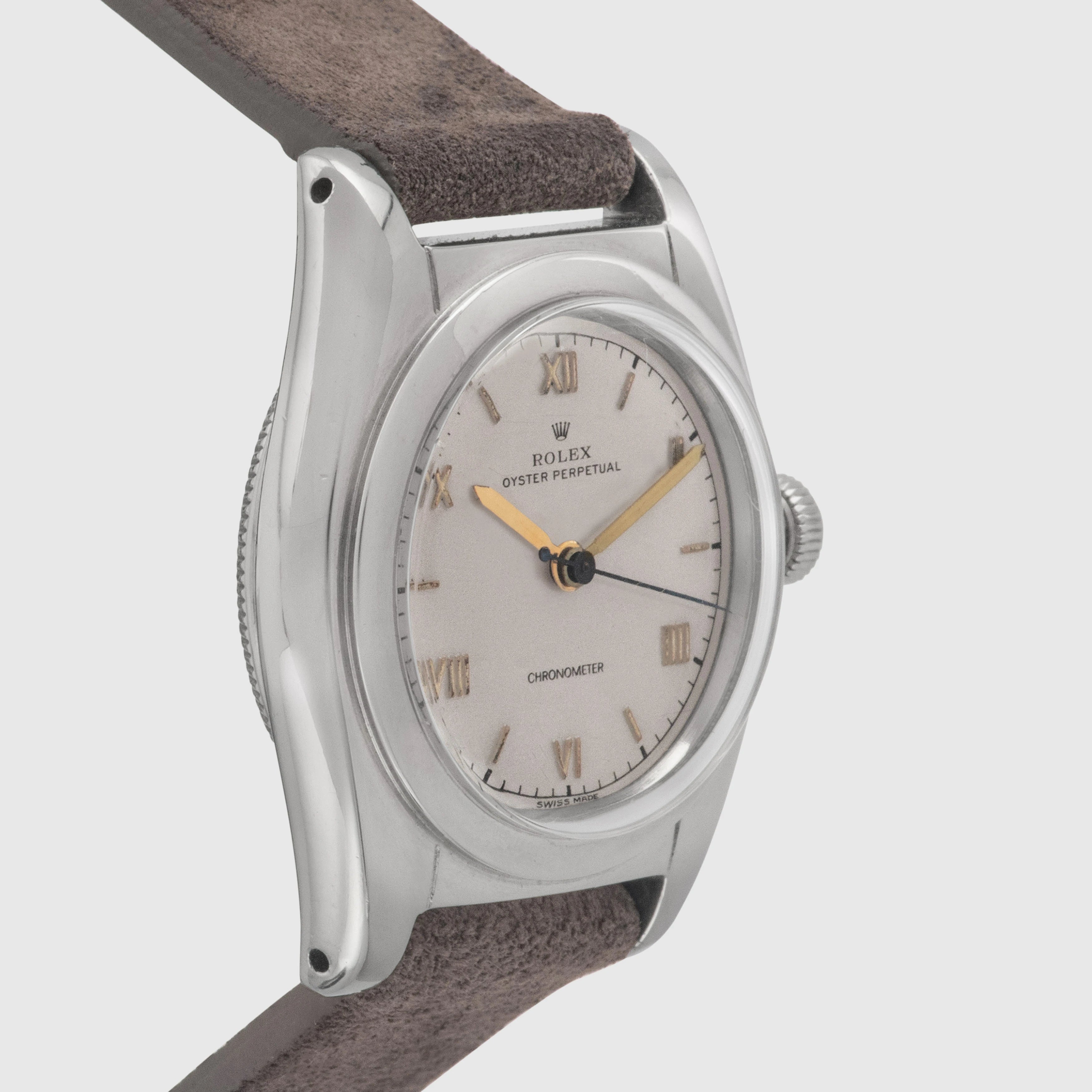 1940 Rolex Bubbleback Silver Dial Ref. 2940