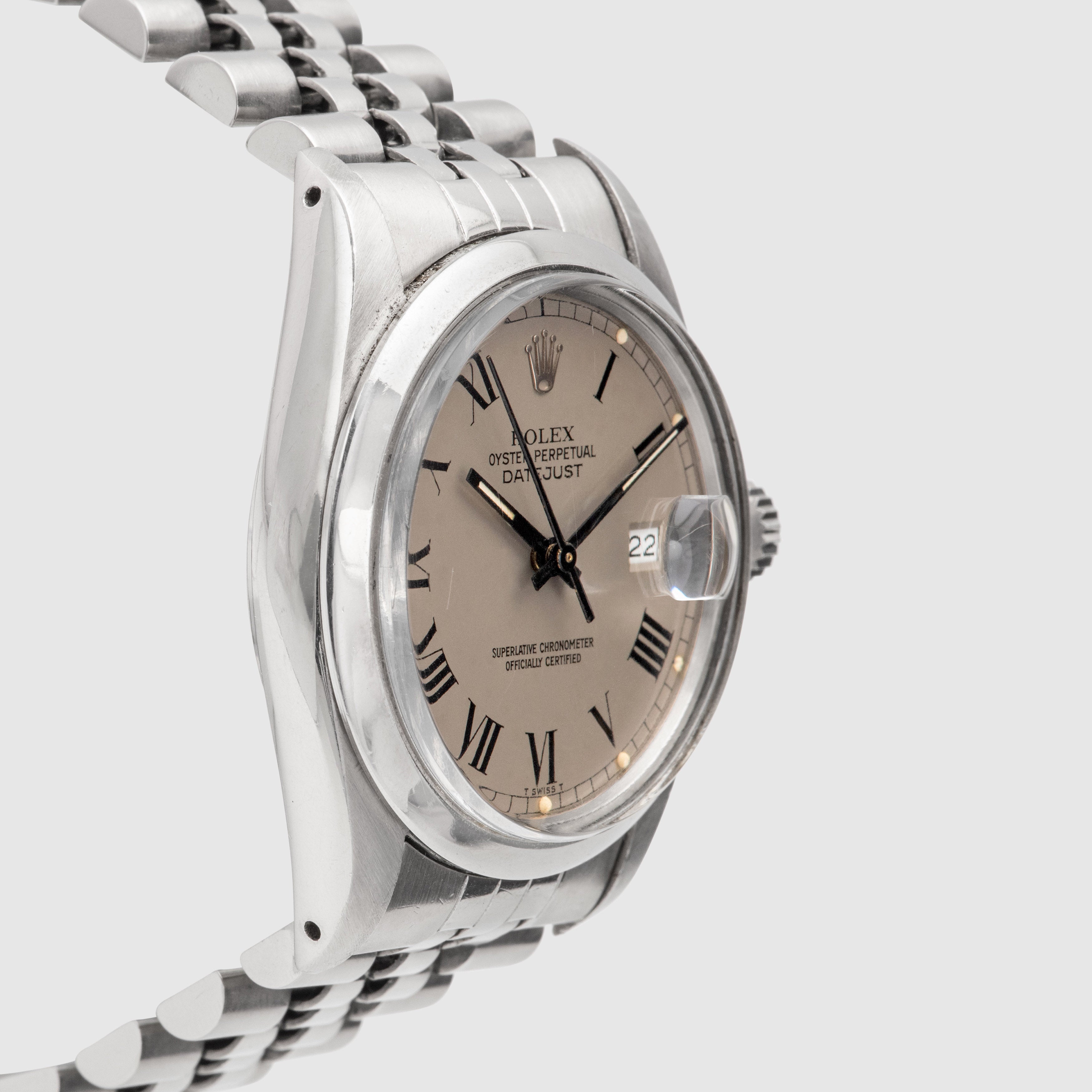 1983 Rolex Datejust Grey Buckley Dial Ref. 16000 (Full Set)