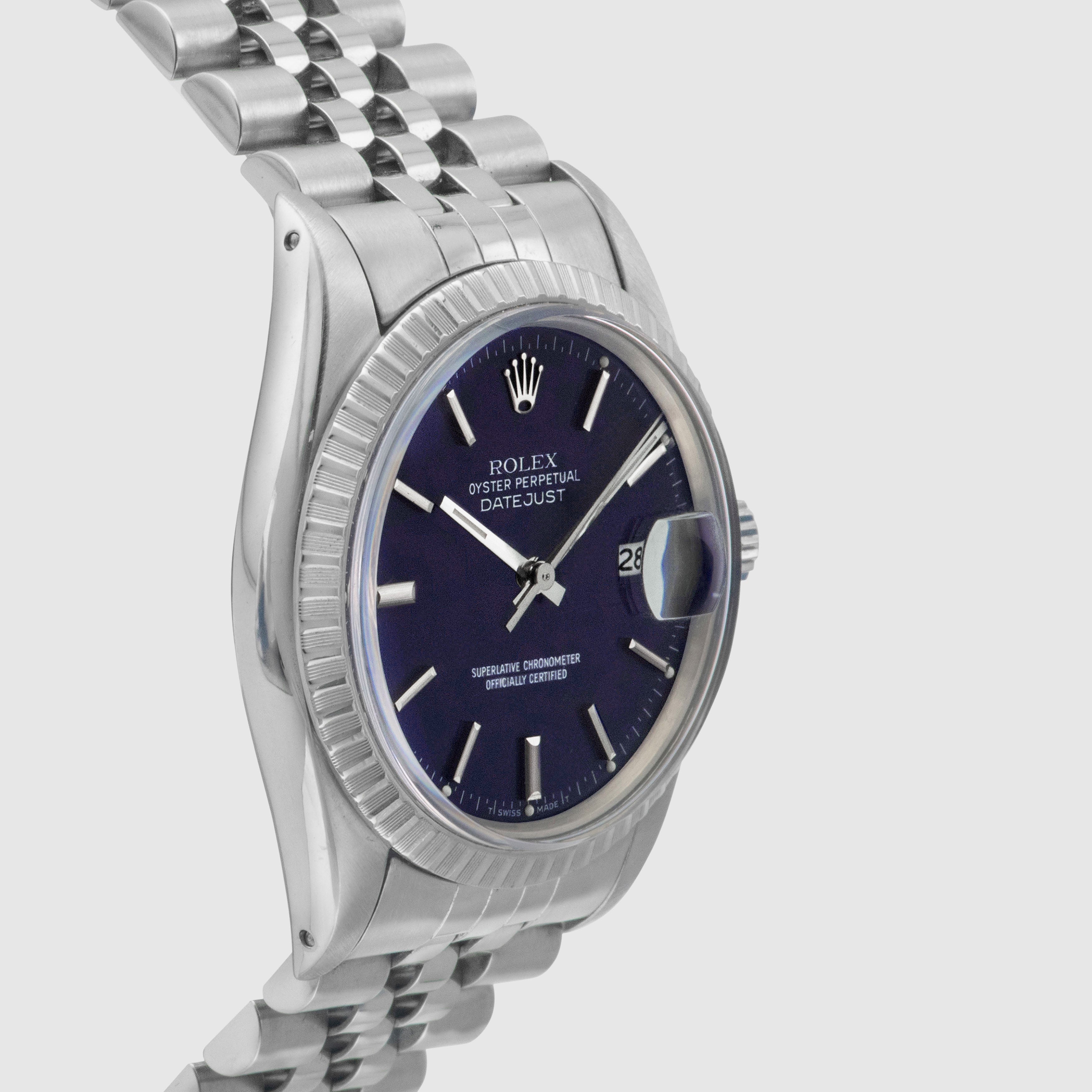 1986 Rolex Datejust Blue/Purple Dial Ref. 16030