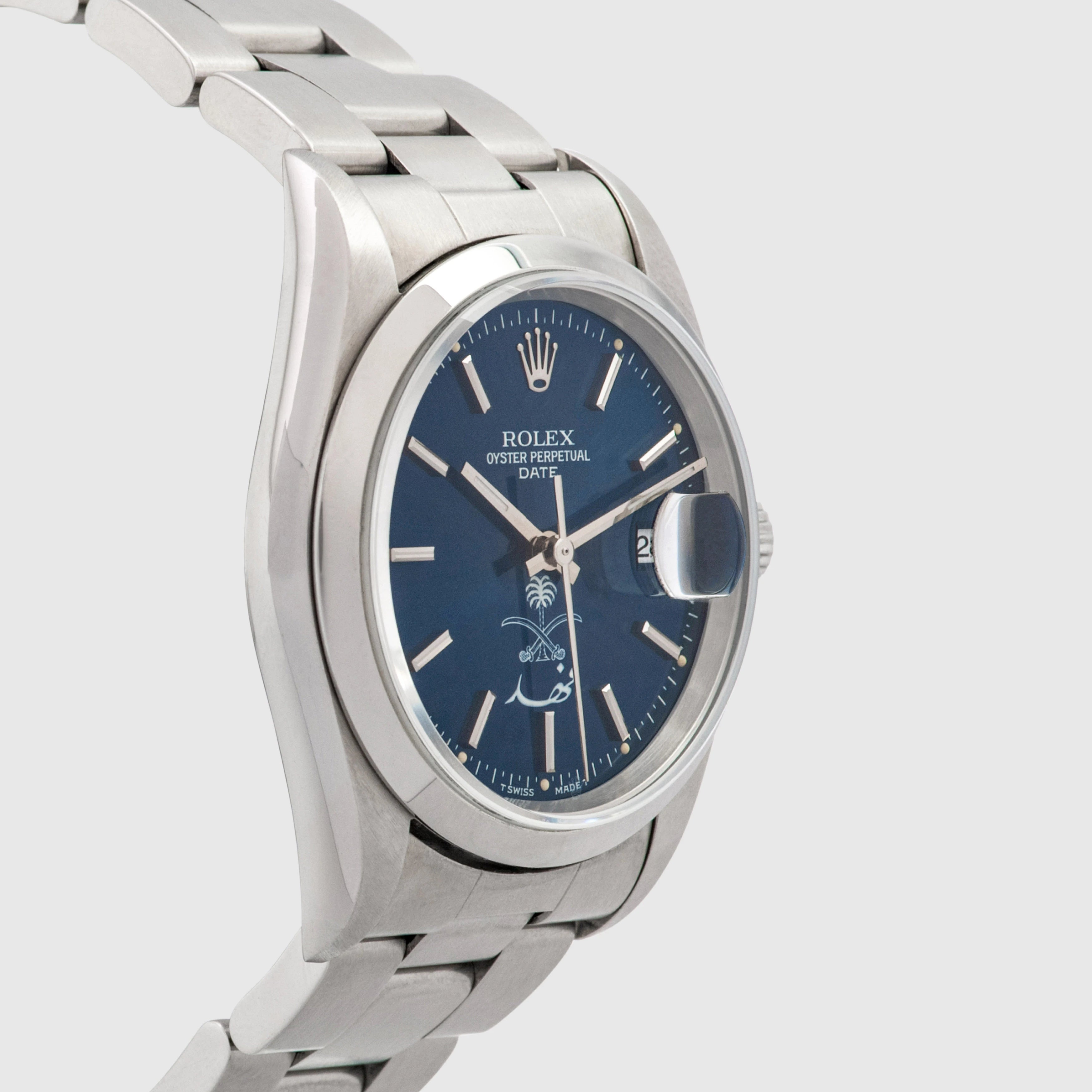 1999 Rolex Oyster Perpetual Date Saud Logo 'Fahd' Ref. 15200