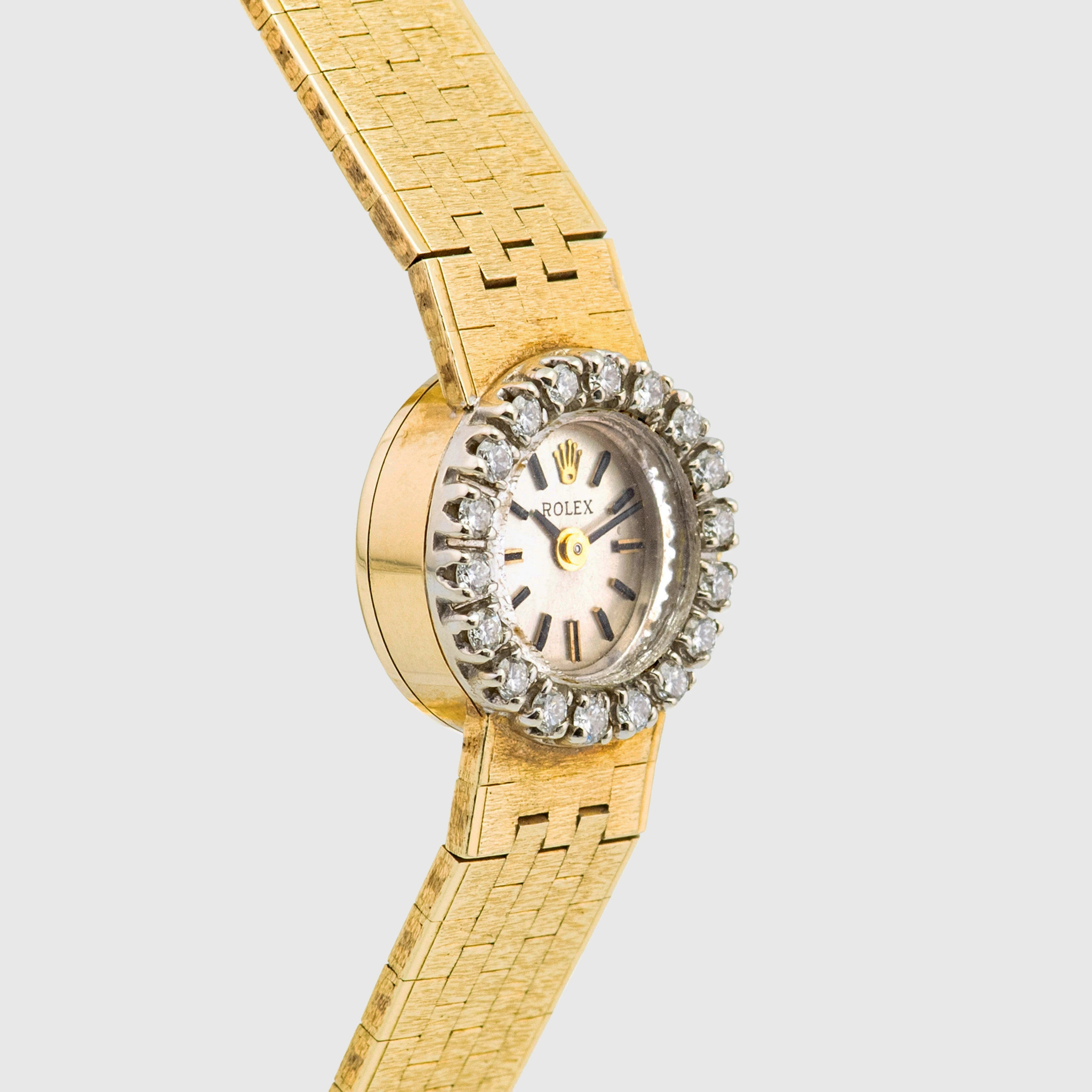 1973 Rolex Precision Ladies 14k Yellow Gold with Diamonds Ref. 4431 (with Box & Papers)