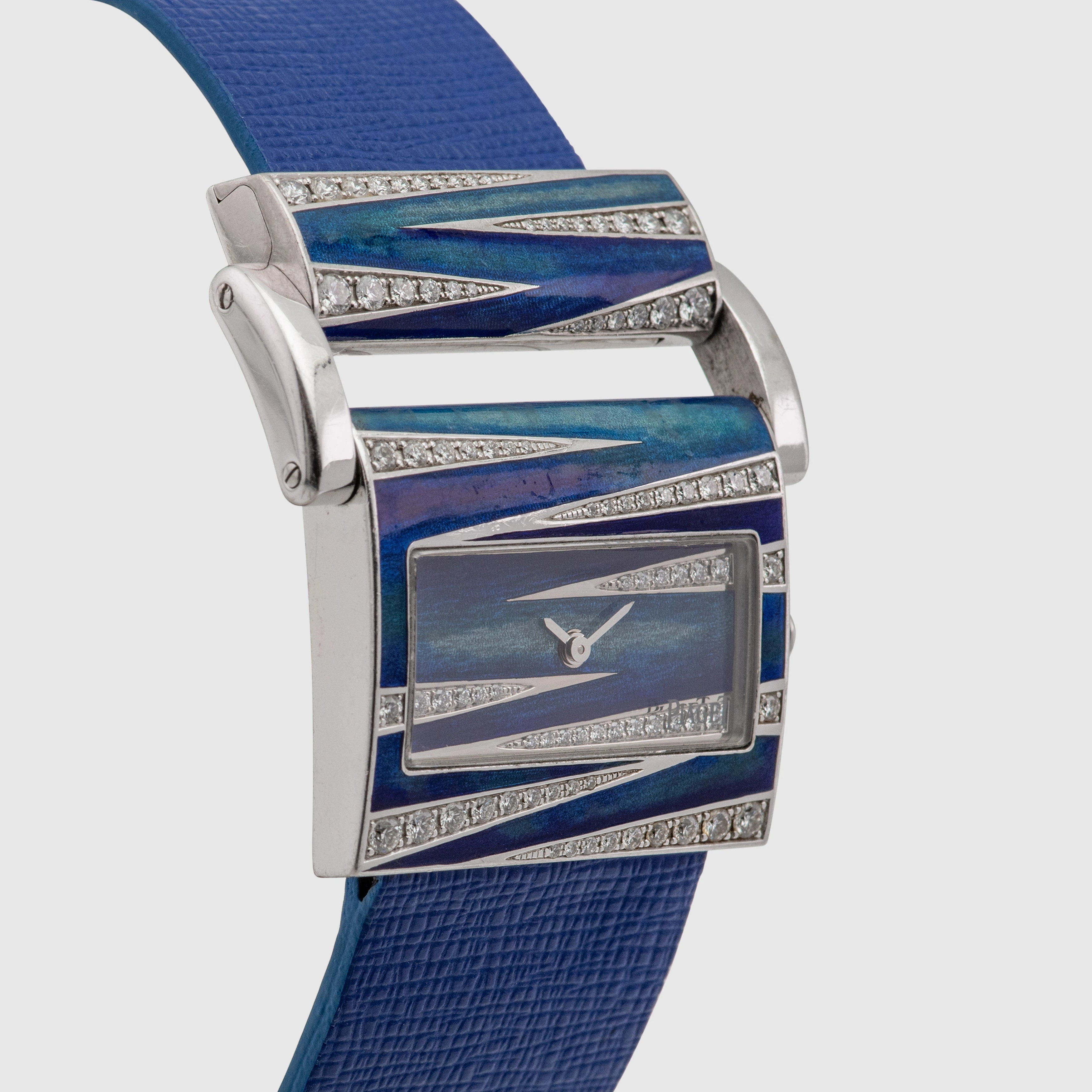 2000's Piaget Miss Protocole 18k White Gold Enamel Dial Ref. PL0317 (with Papers)