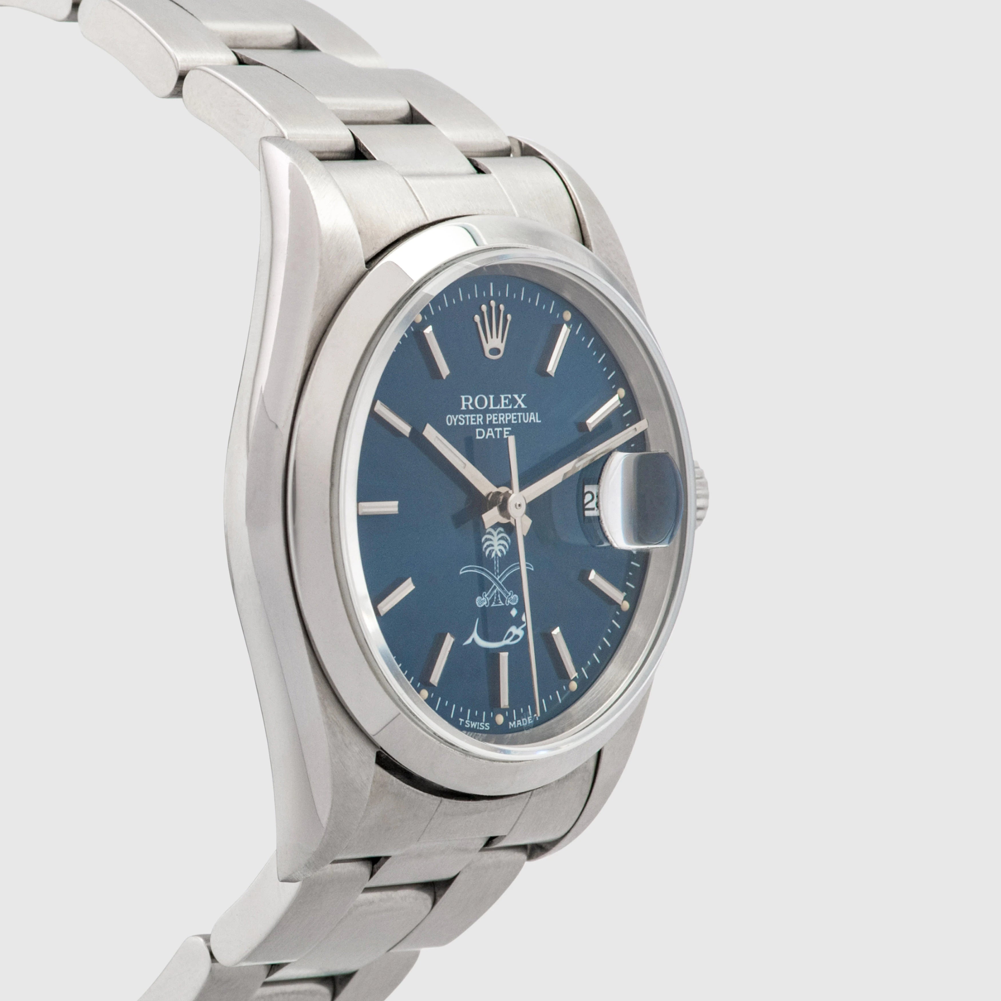 1999 Rolex Oyster Perpetual Date Saud Logo 'Fahd' Ref. 15200