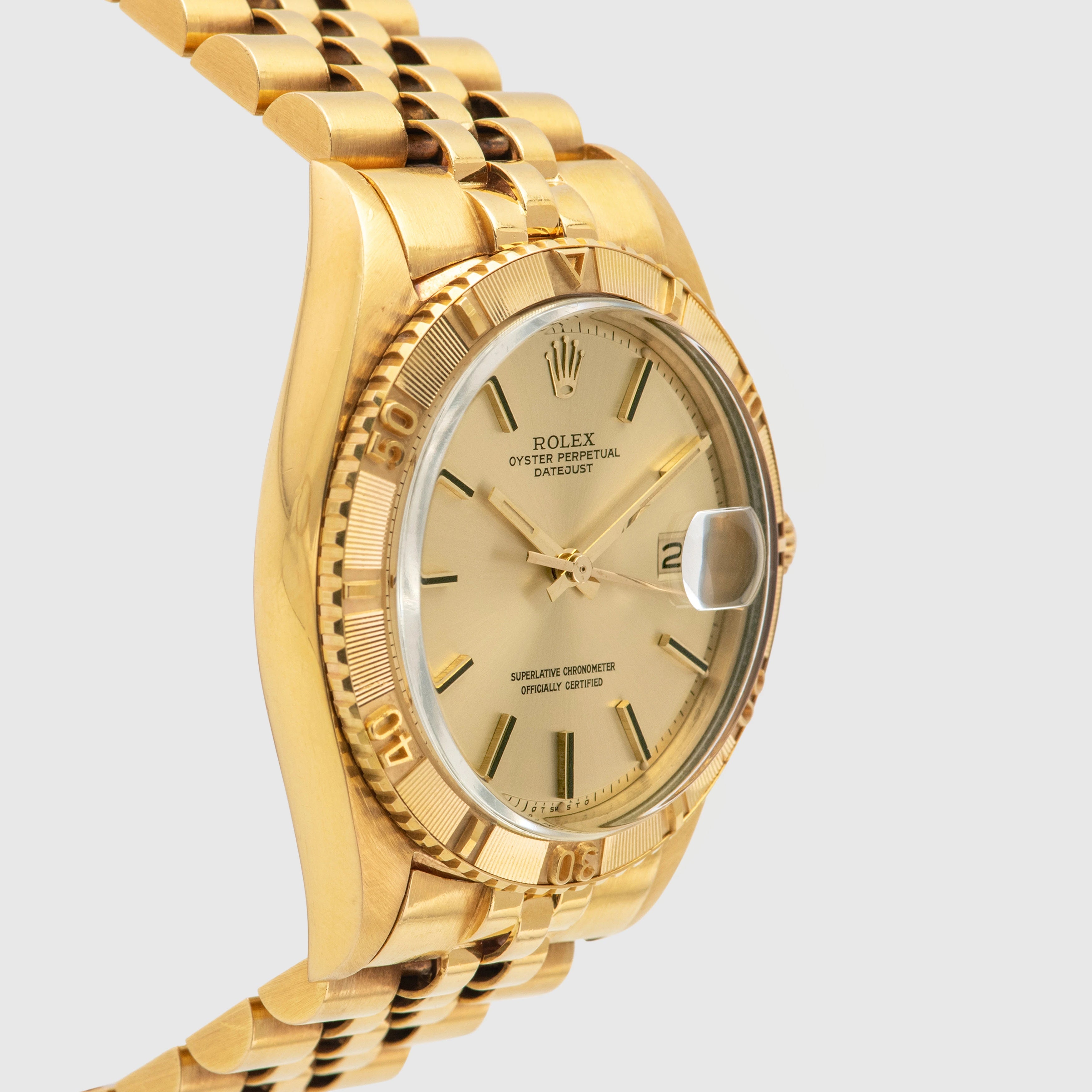 1978 Rolex Datejust Thunderbird 18K YG Champagne Dial Ref. 1625