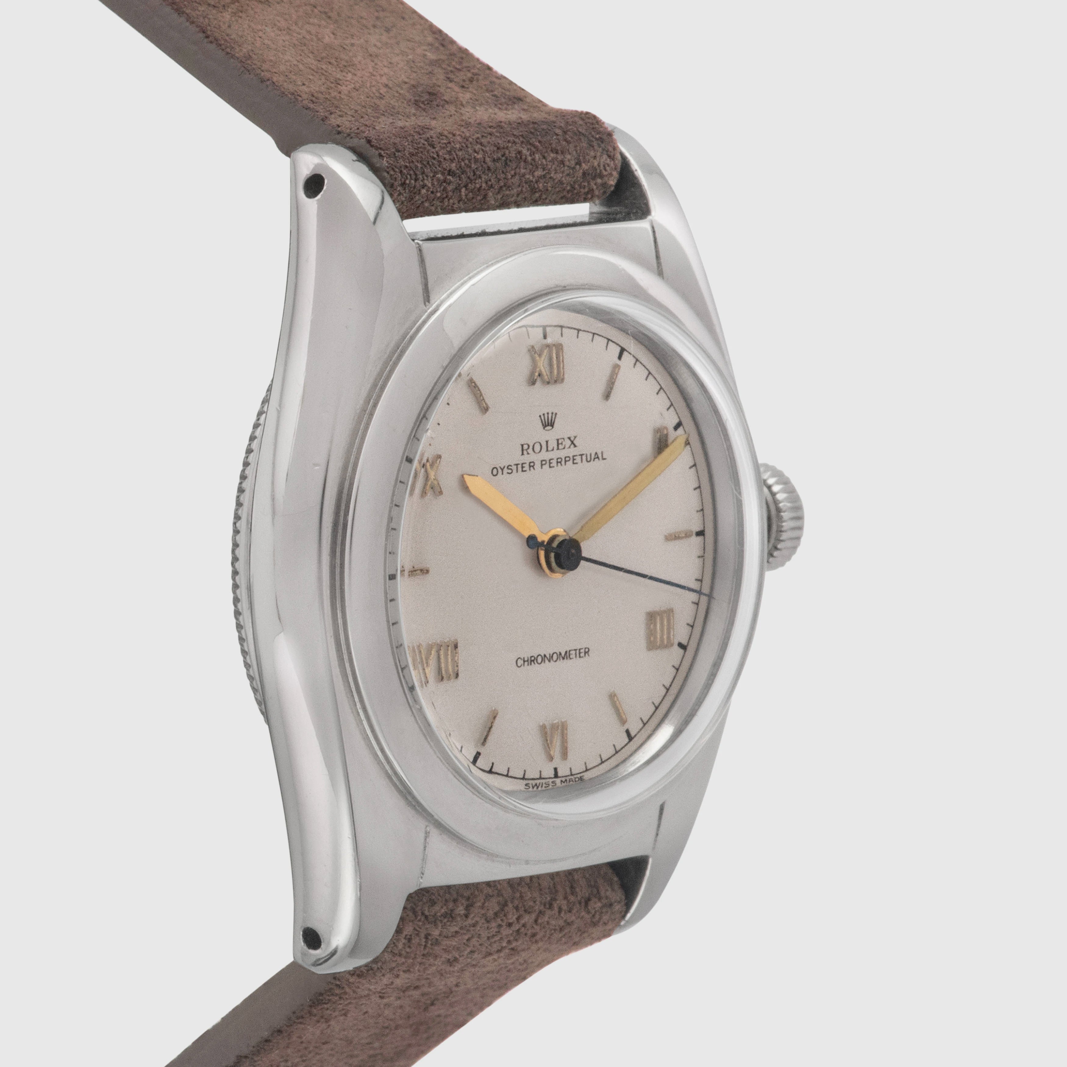 1940 Rolex Bubbleback Silver Dial Ref. 2940