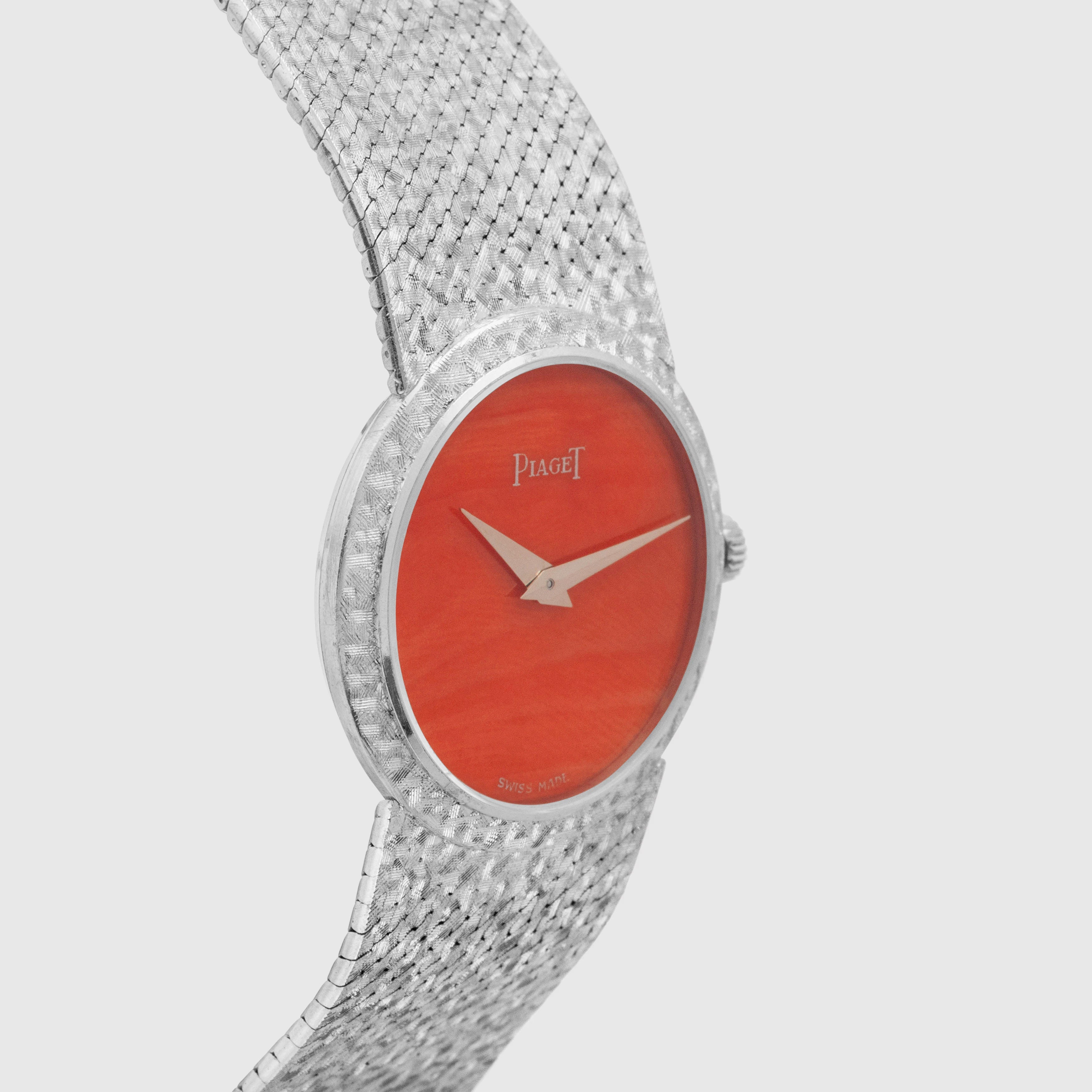 1968/69 Piaget 18k White Gold Coral Dial Ref. 921