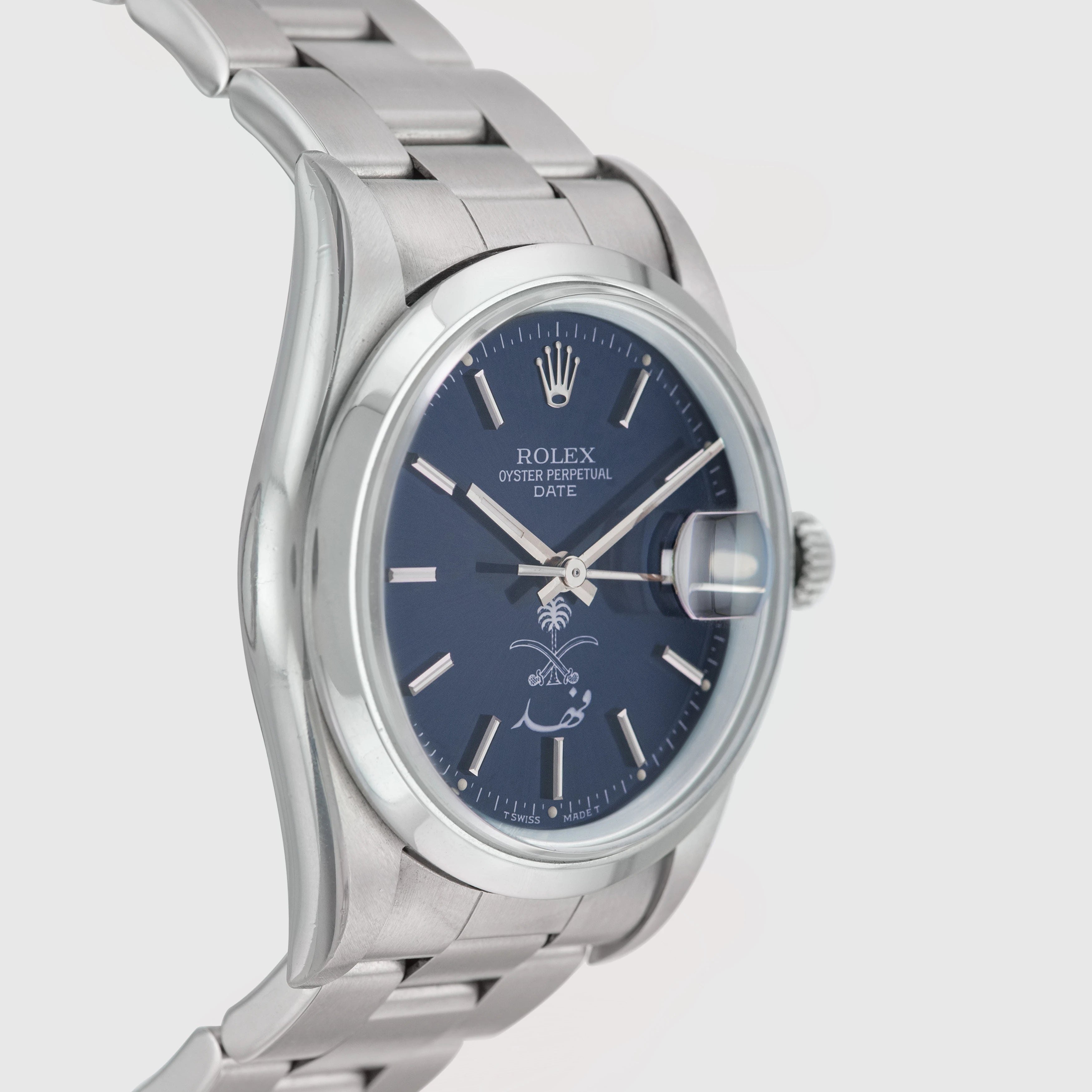 1991 Rolex Oyster Perpetual Date Saudi Logo 'Fahd' Ref. 15200