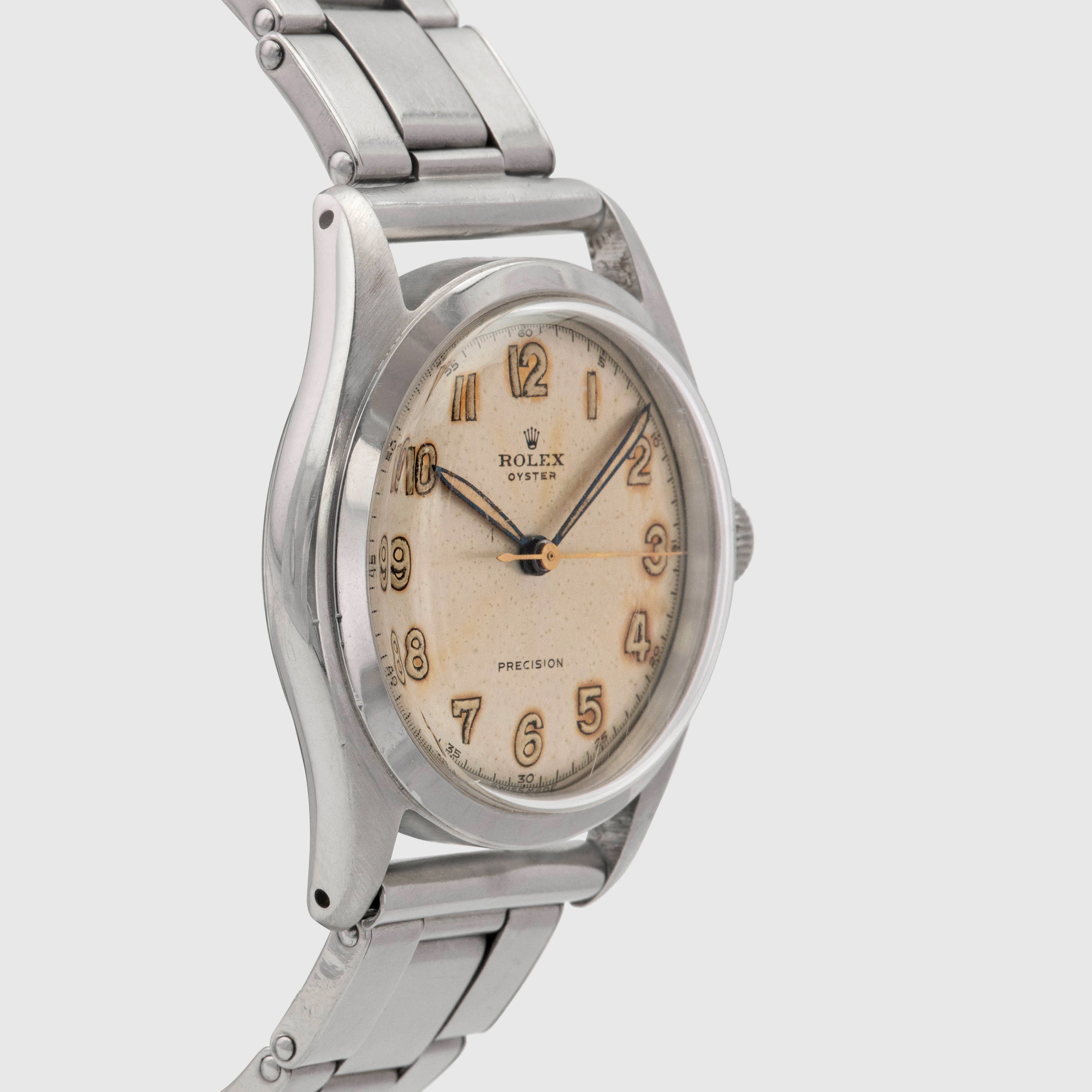 1948 Rolex Oyster Precision Flatback Arabic Radium Dial Ref. 4499