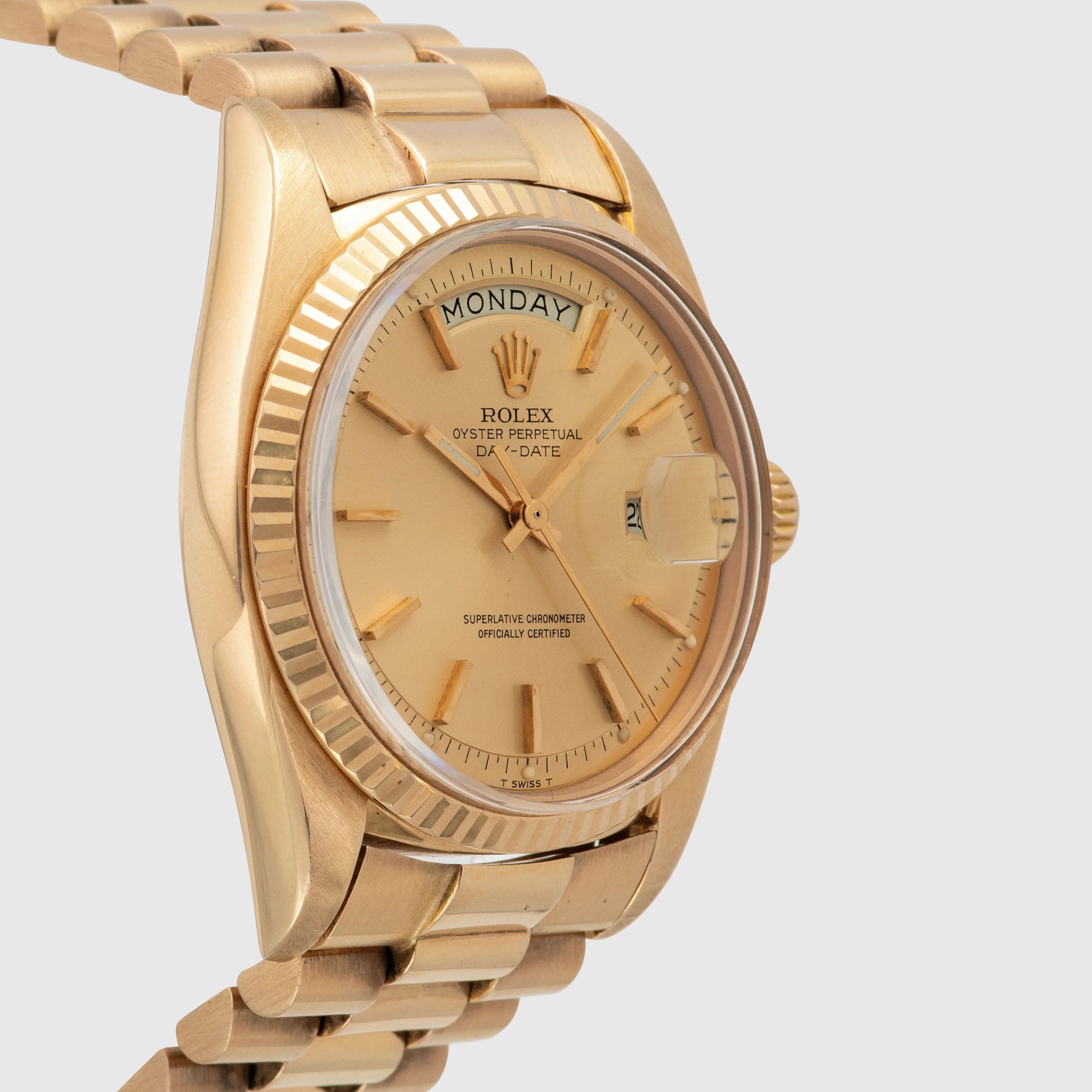 1977 Rolex Day Date 18K Pink Gold & Pink Dial Ref. 1803
