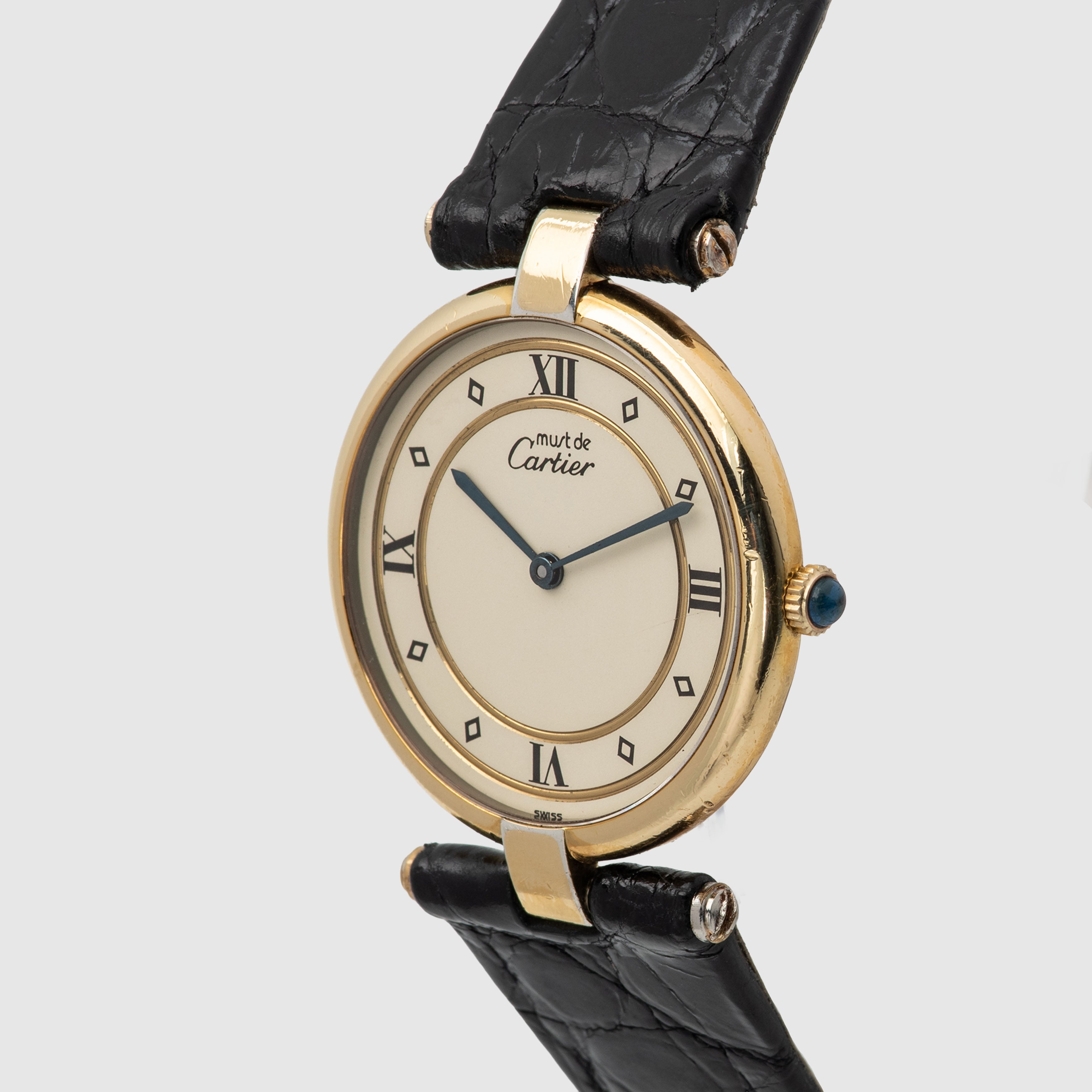 1990's Cartier Must De Vermeil Ivory Dial Ref. 590003