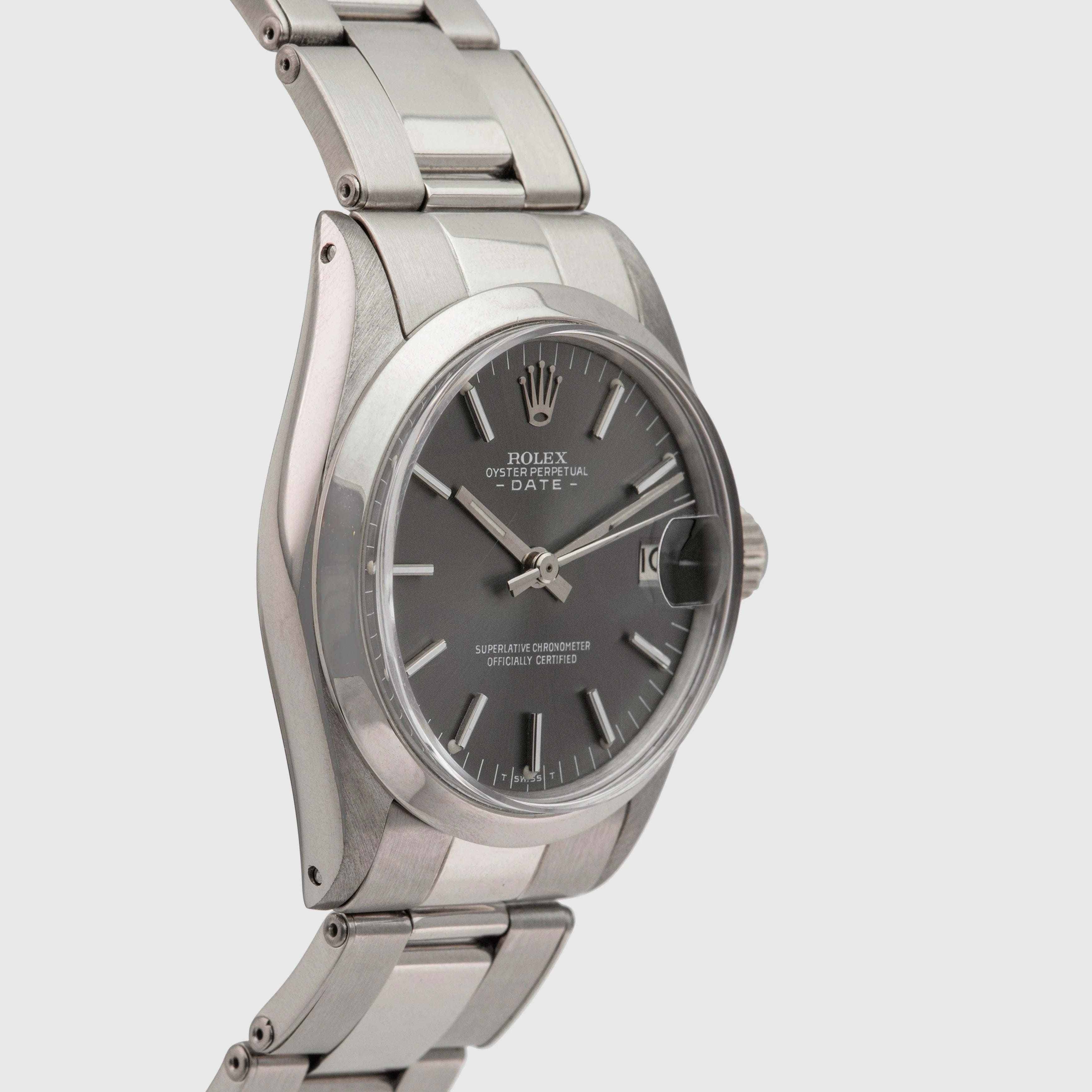 1972 Rolex Oyster Perpetual Date 31 White Gold Rivetted Oyster Ref. 6824 (Like New)