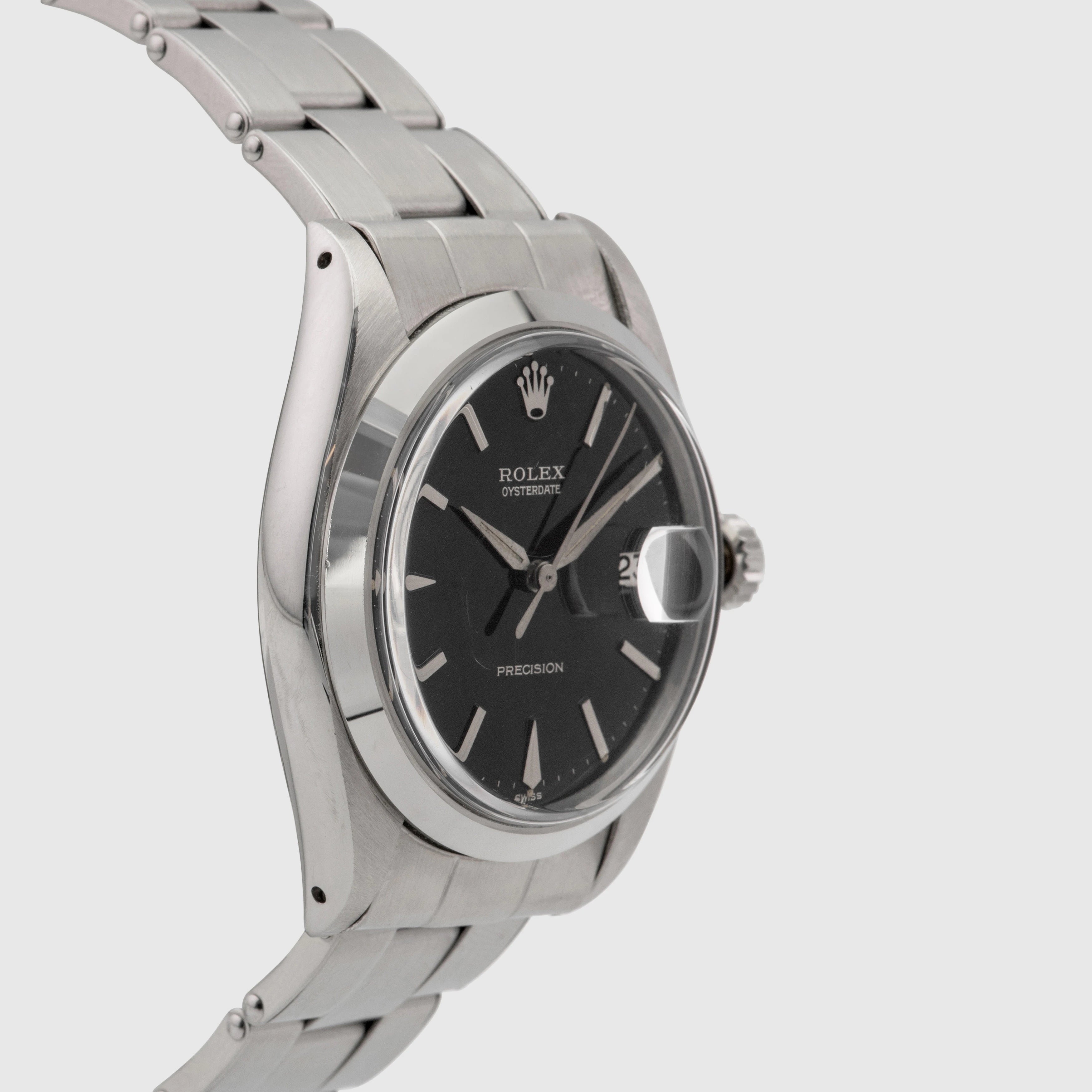 1964 Rolex Oyster Date Precision Black Gilt Dial NOS Ref. 6694