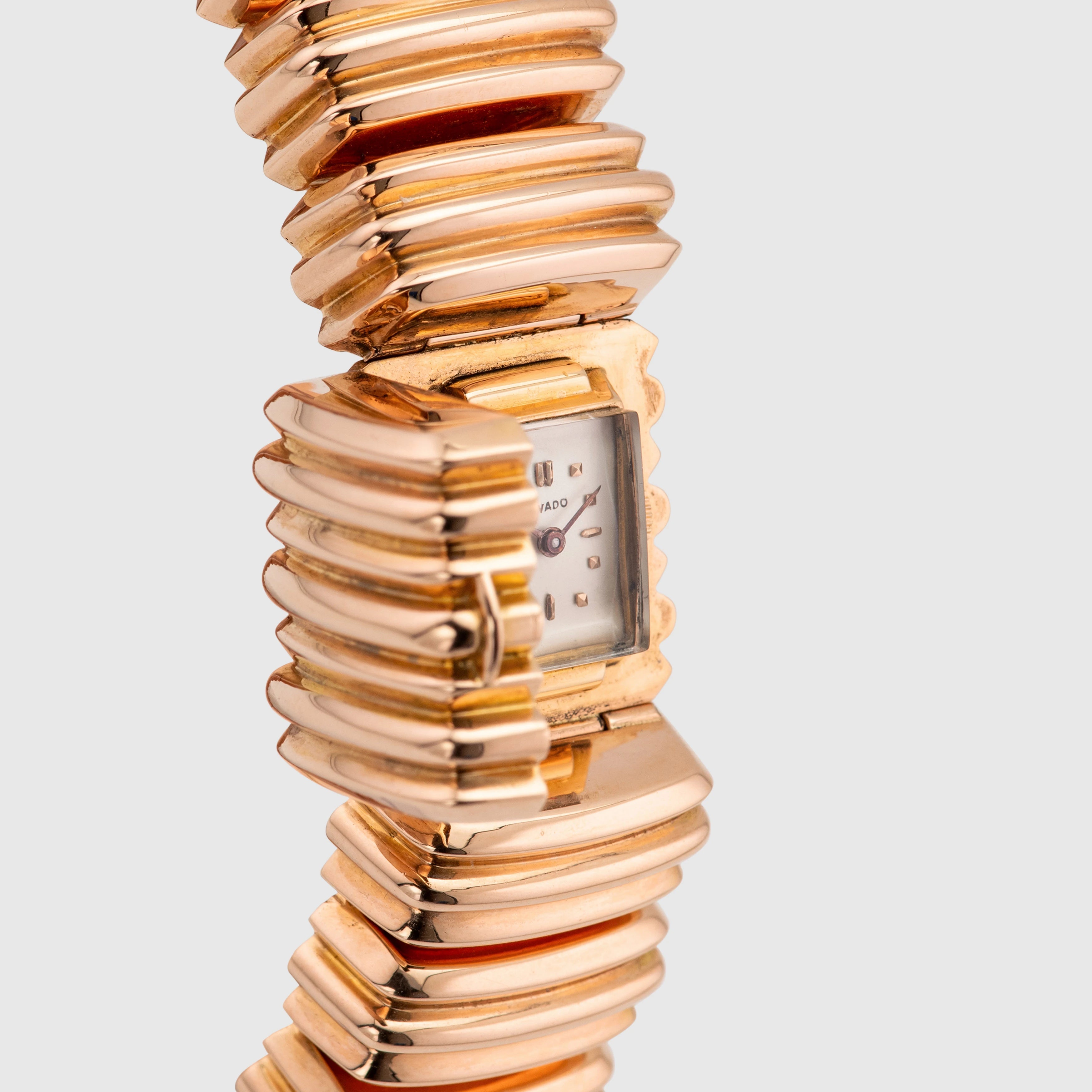 1970’s Movado Bracelet Watch 18K Pink Gold - Unworn Ref. 565008