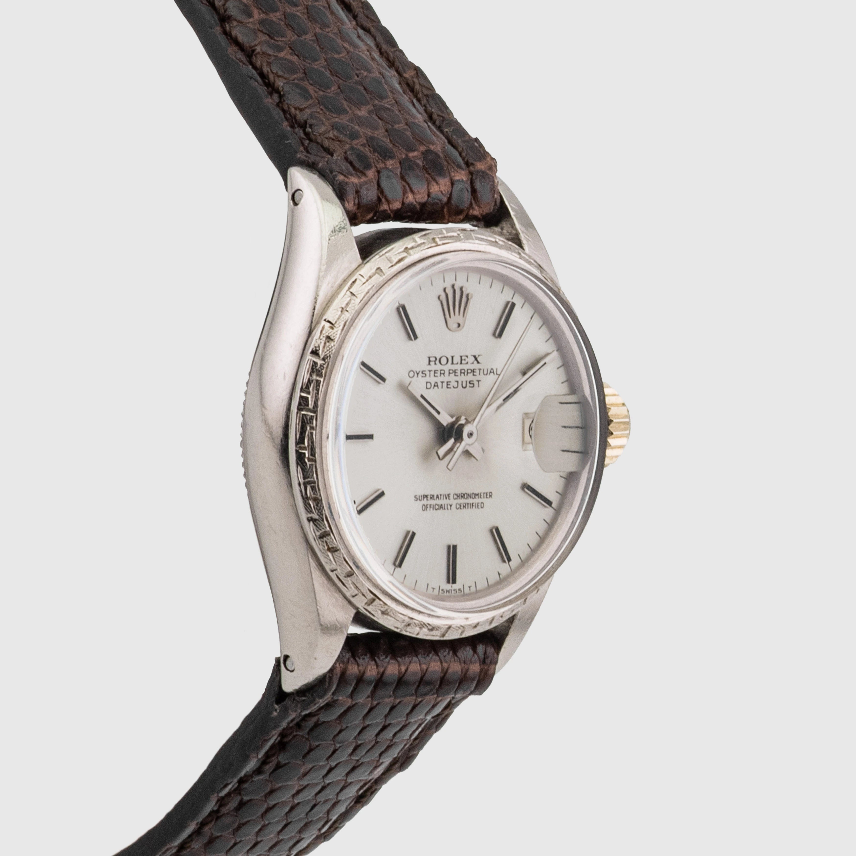 1972 Rolex Lady Datejust 18k White Gold Ref. 6702