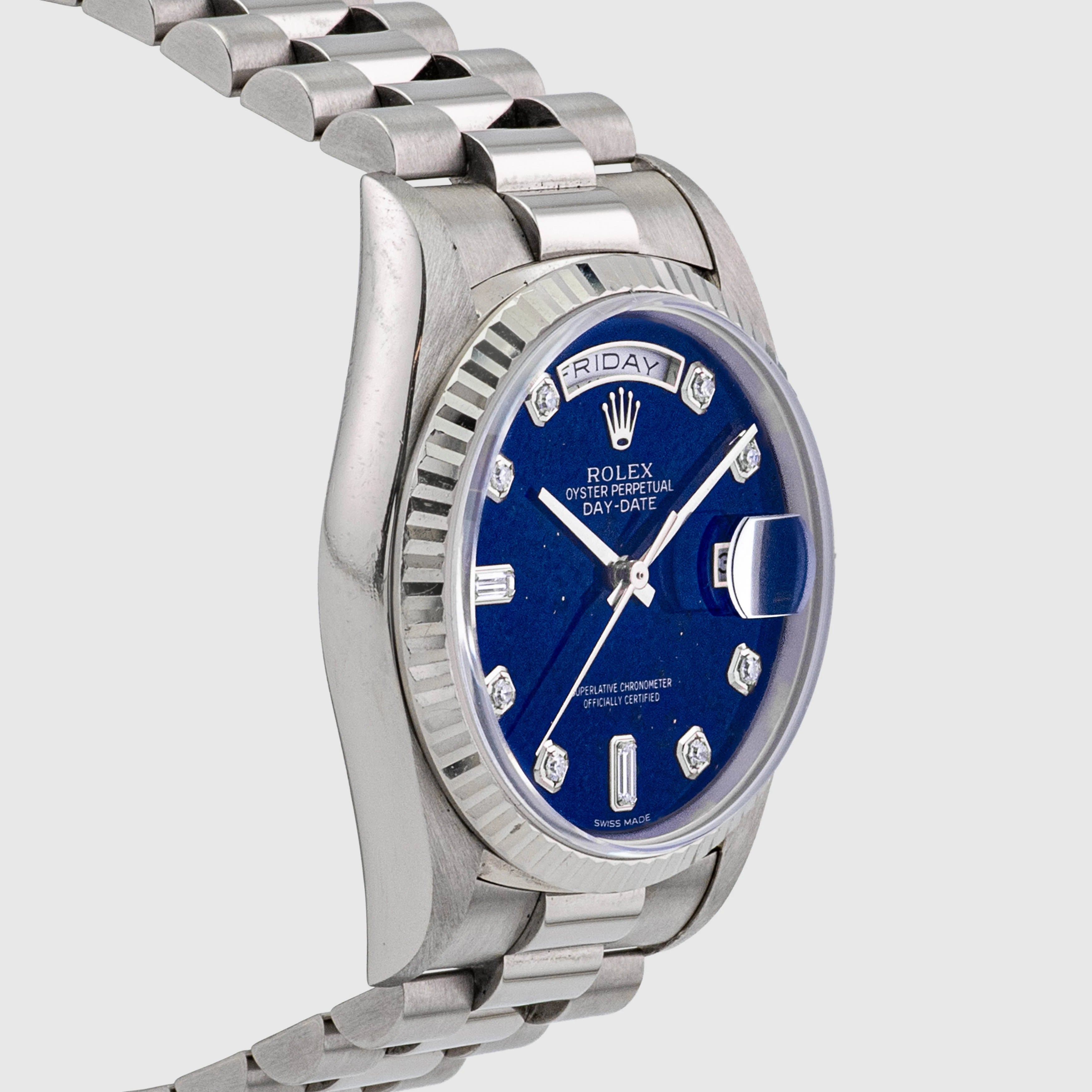 1994 Rolex Day Date Lapis Diamond Dial Ref. 18239