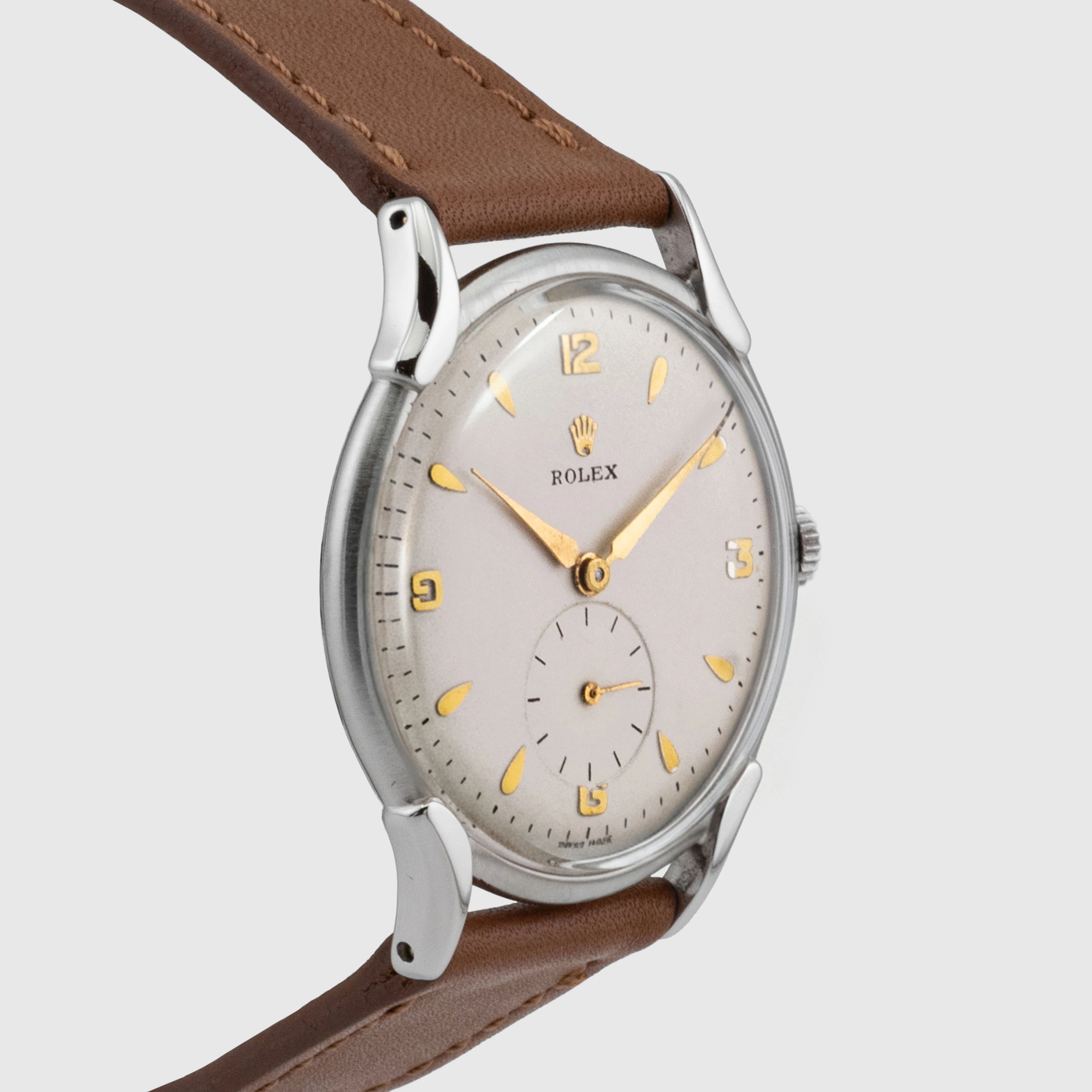 1954 Rolex Precision Stainless Steel Curved Extended Lugs Ref. 4498