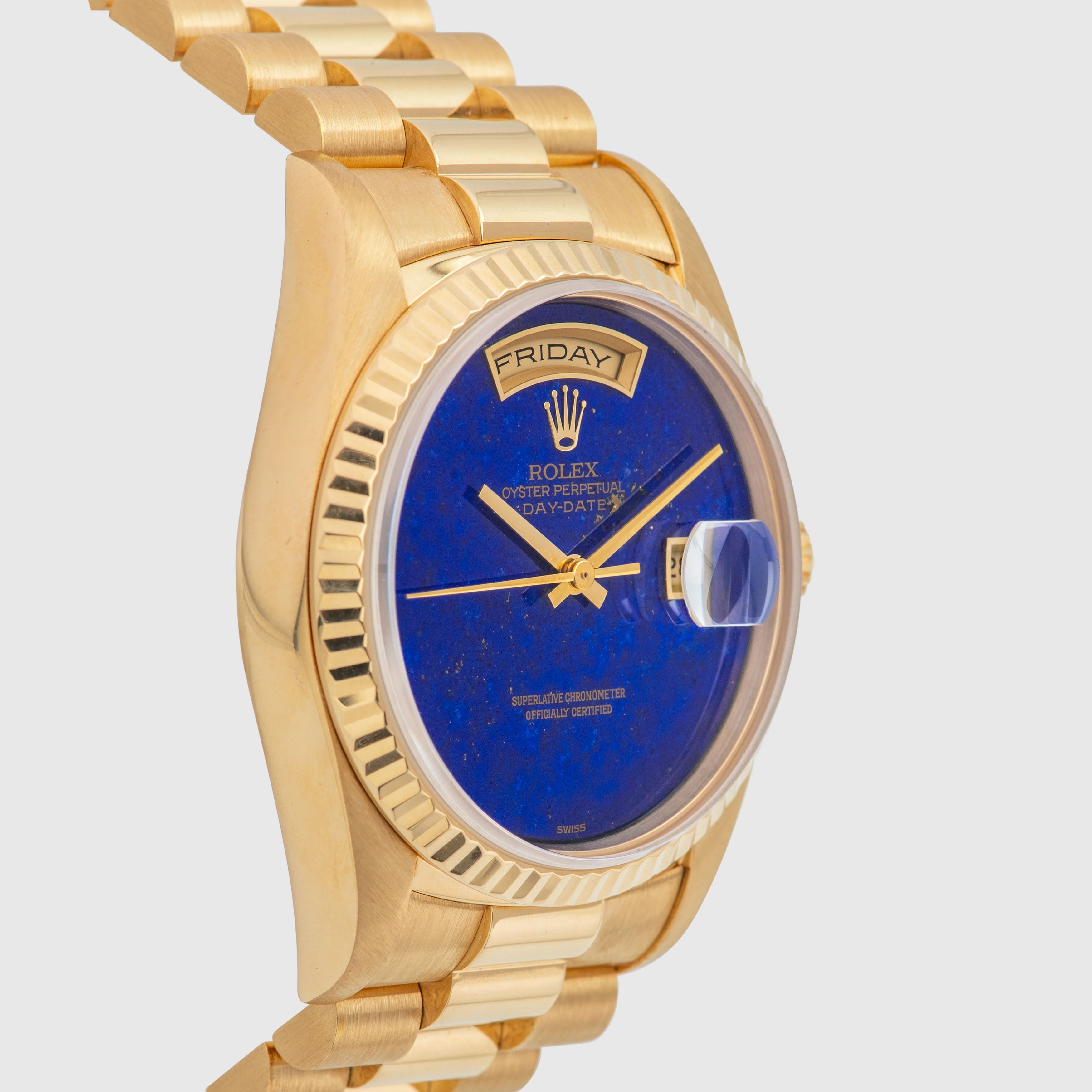 1990 Rolex Day Date Lapis Dial Ref. 18238