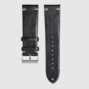 Vintage Straps Horse Leather with White Stitching (Multiple Colors & Sizes)