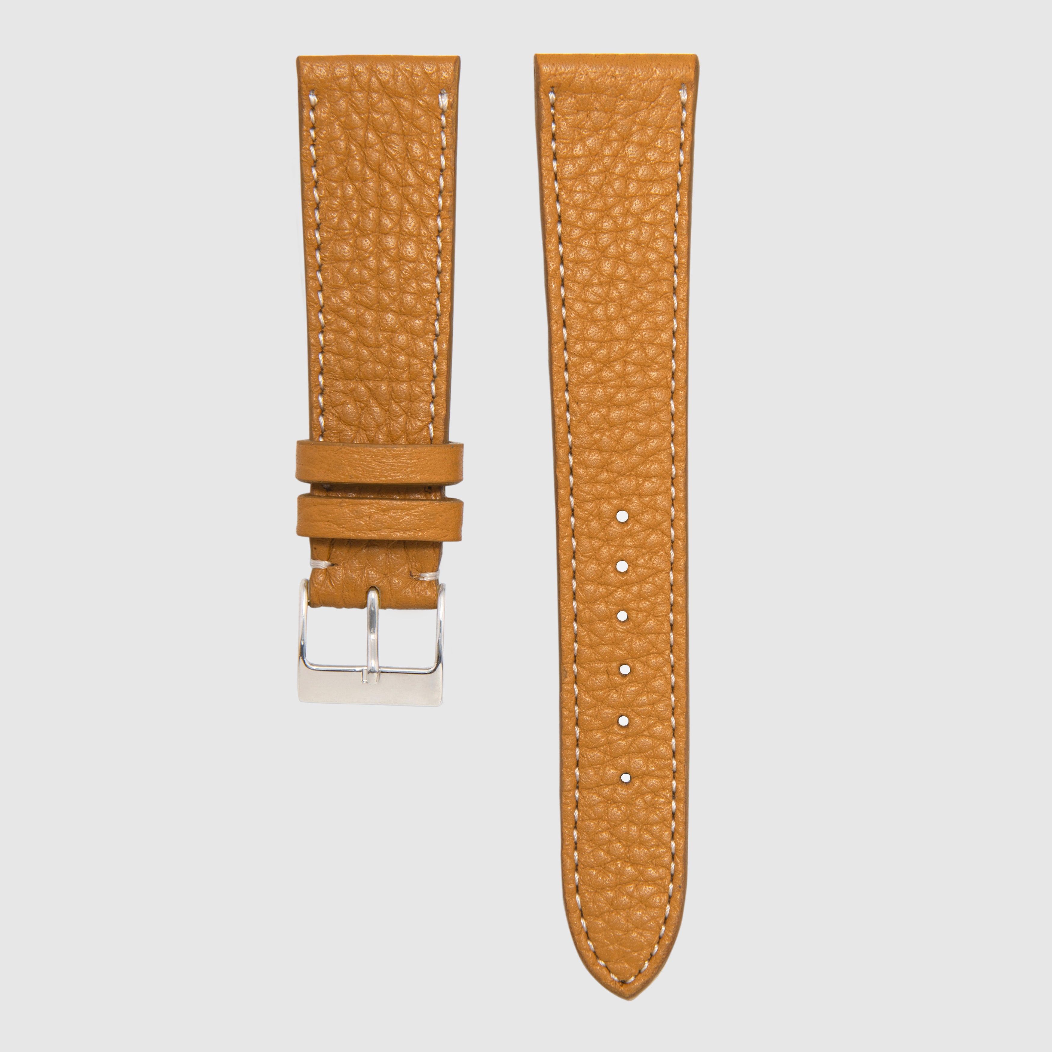 Pebble-Grain Calfskin - Medium Brown