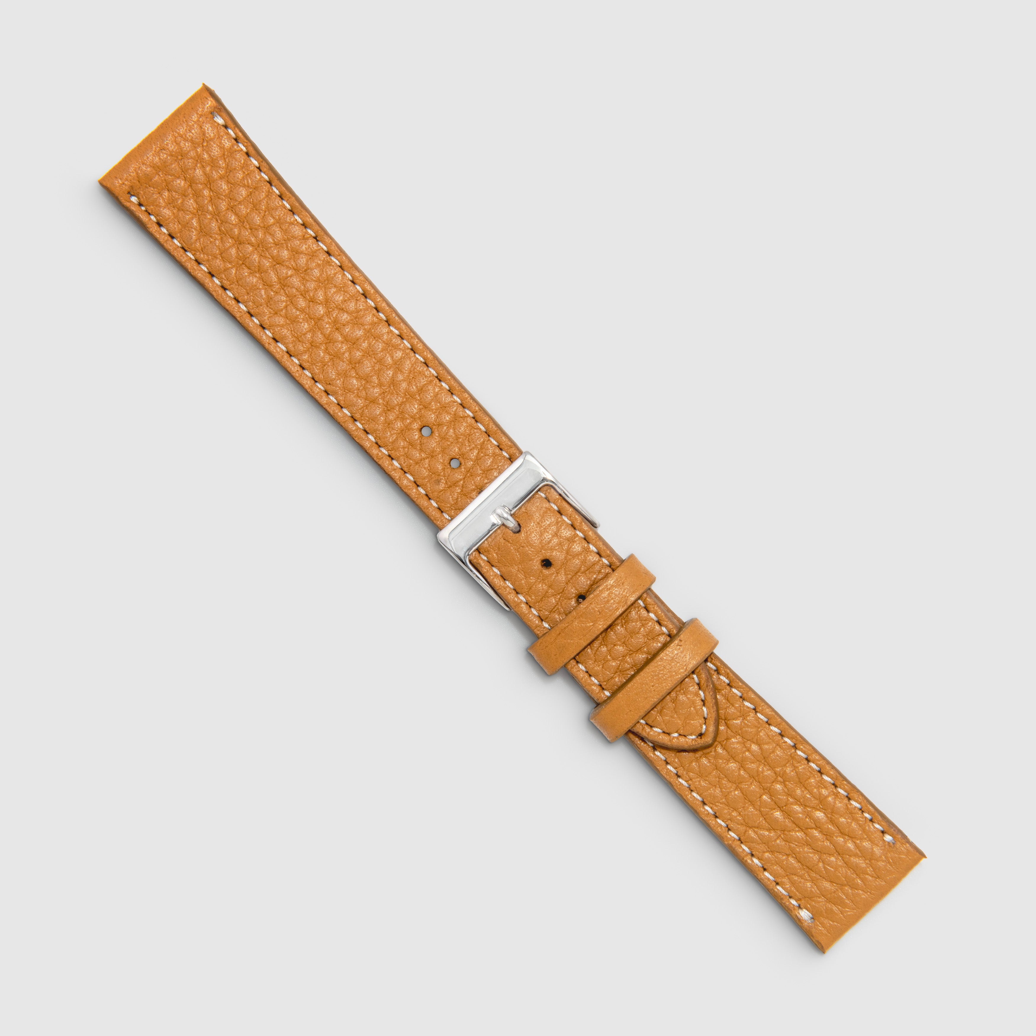 Pebble-Grain Calfskin - Medium Brown