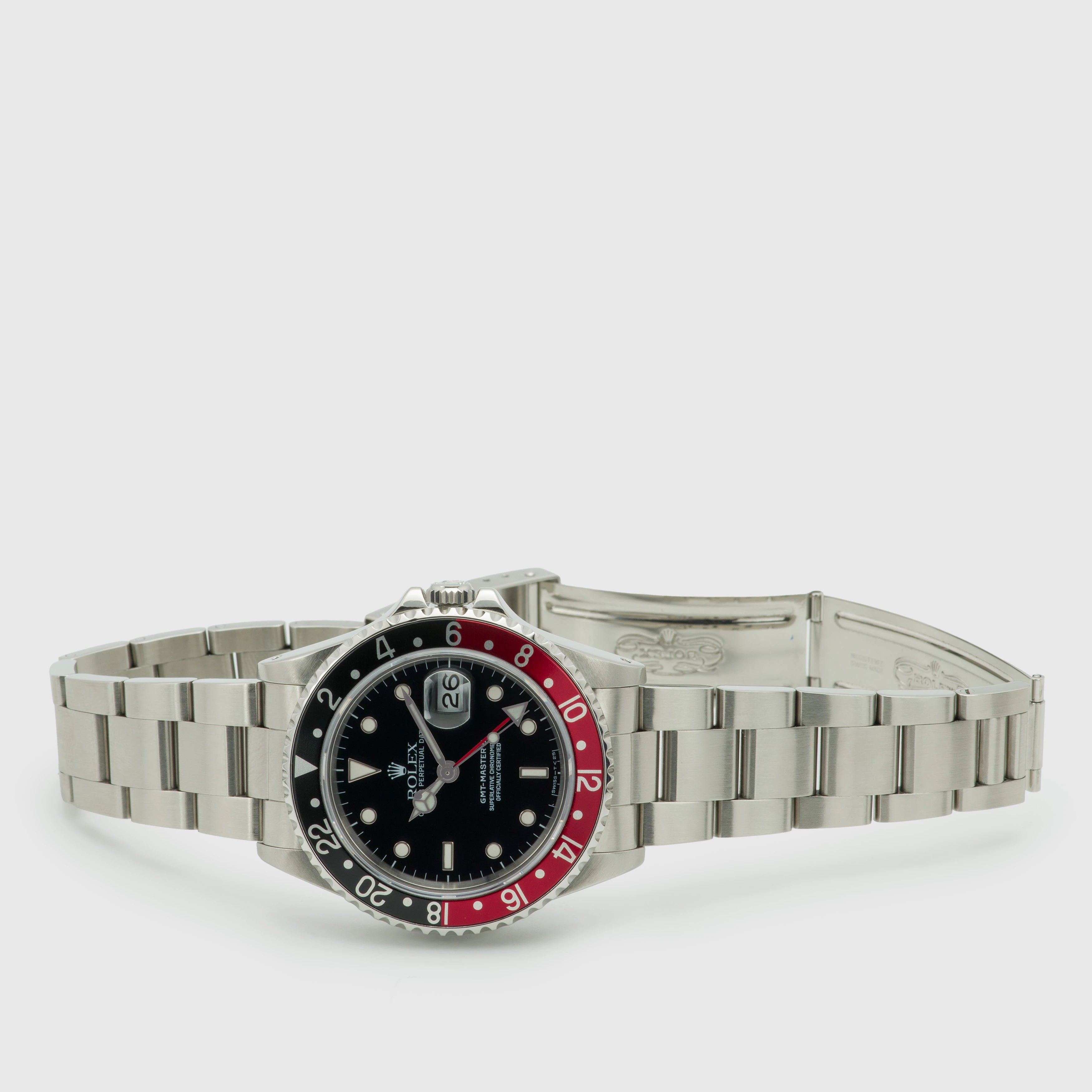 1989 Rolex GMT Master II 'Coke' Ref. 16710 (with Orig. Papers & CPO Warranty)