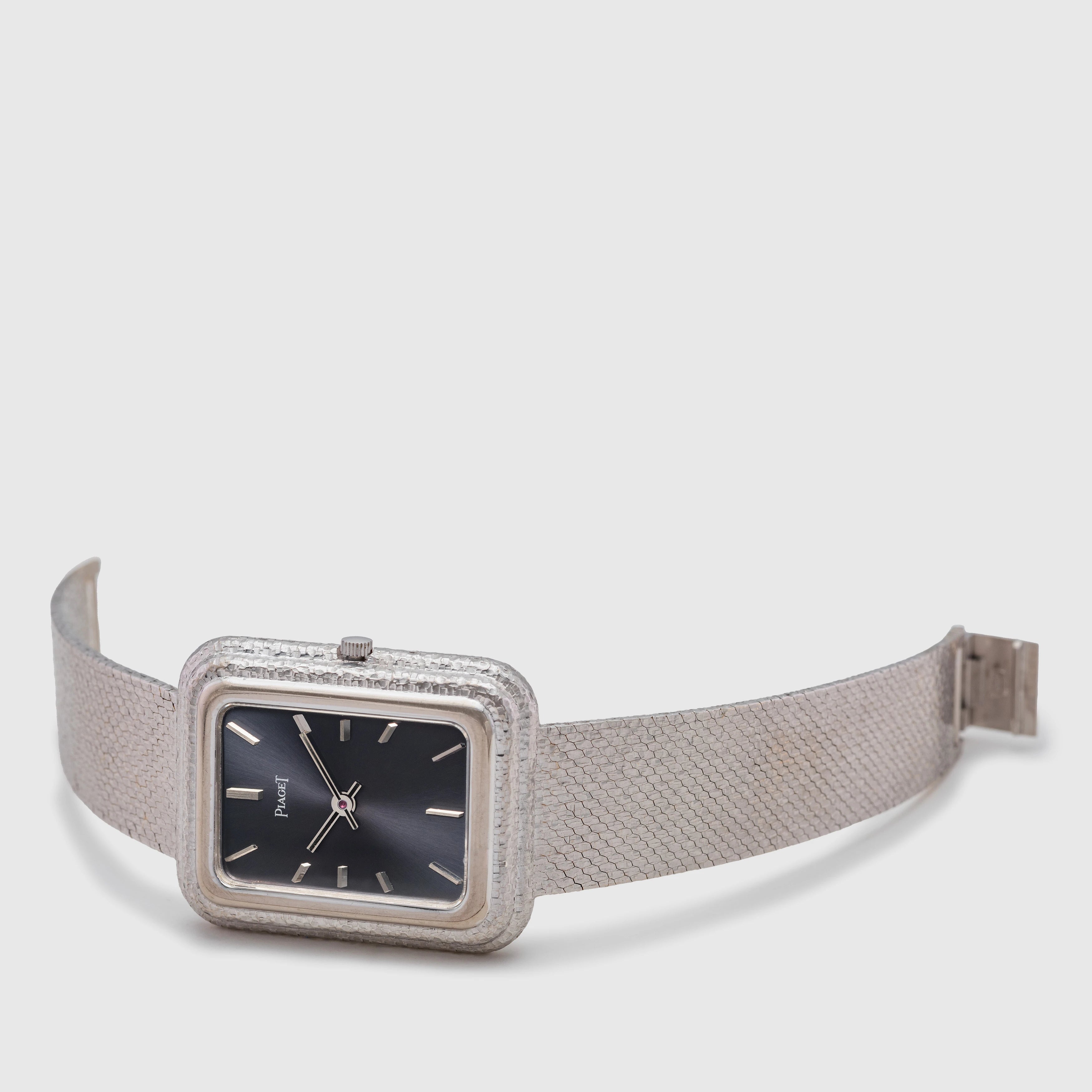 1970's Piaget Beta 21 Grey Dial 18K White Gold Ref. 14101 B561