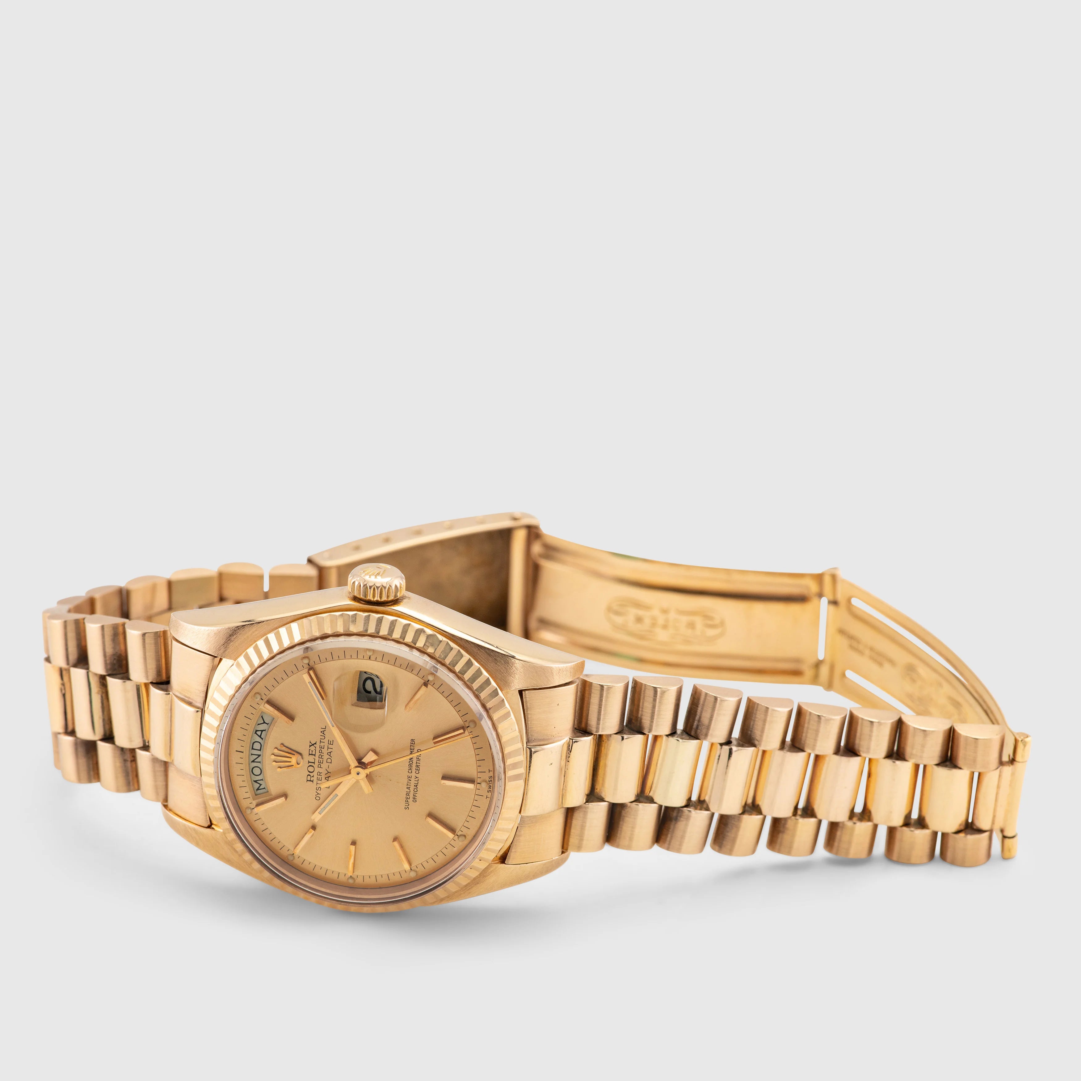1977 Rolex Day Date 18K Pink Gold & Pink Dial Ref. 1803