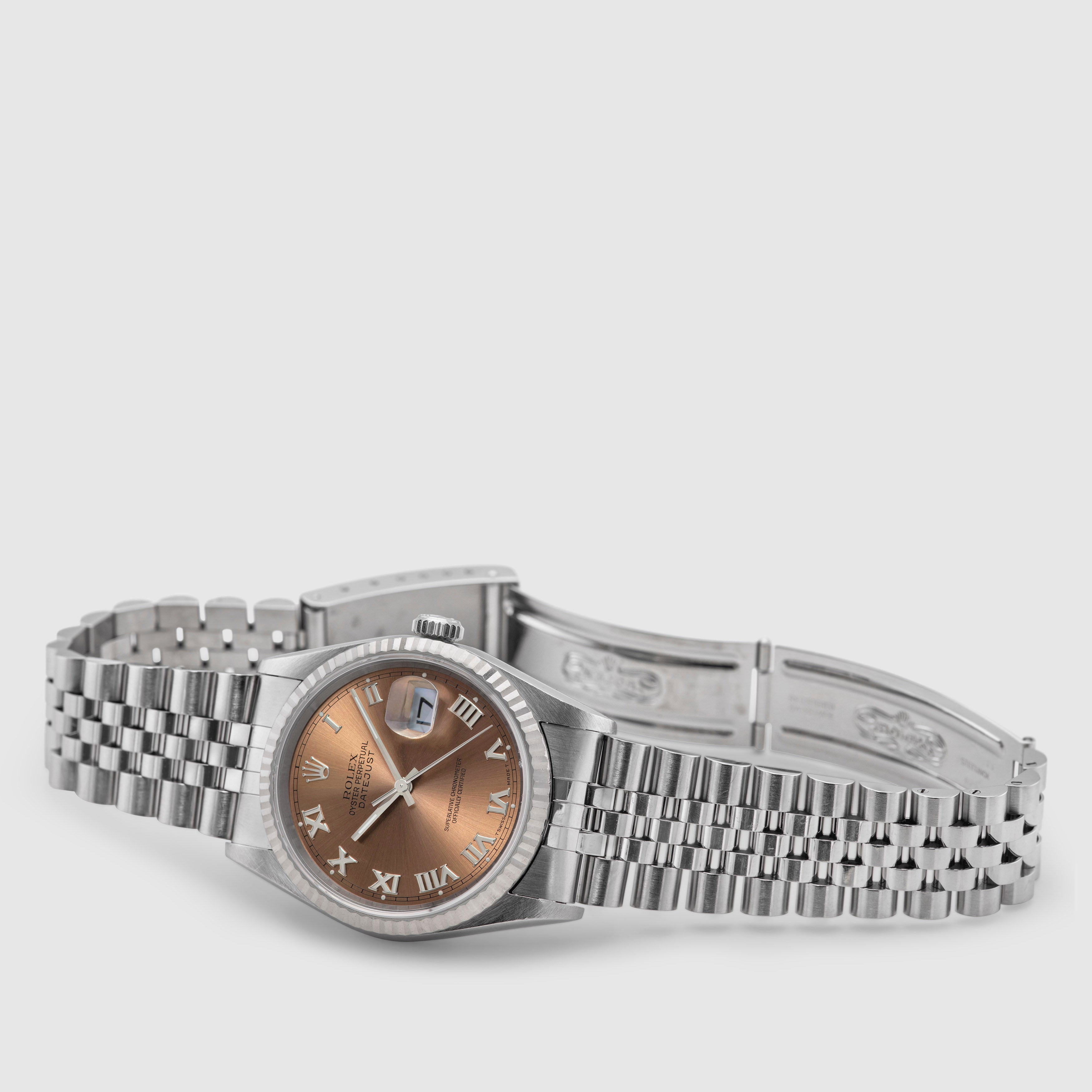1996 Rolex Datejust St/WG Salmon Dial Ref. 16234 (Box & Paper)