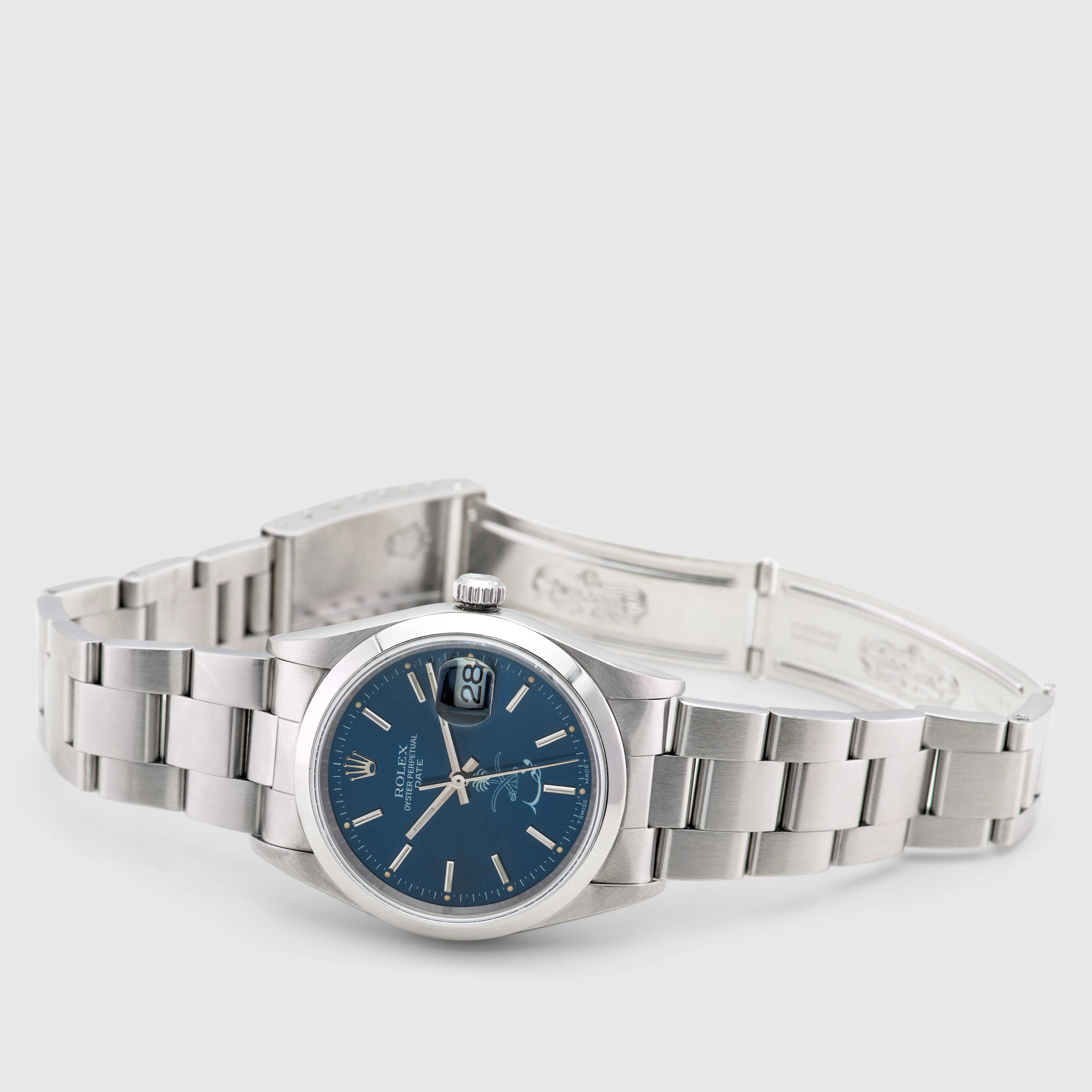 1999 Rolex Oyster Perpetual Date Saud Logo 'Fahd' Ref. 15200