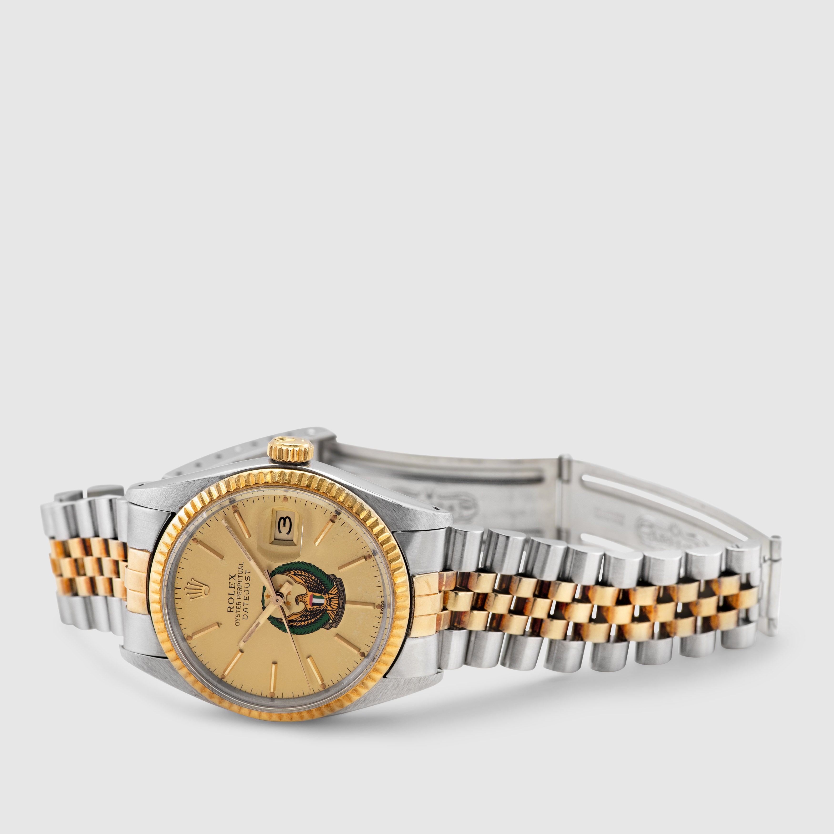 1979 Rolex Datejust Champagne with UAE Armed Forces Logo Ref. 16013