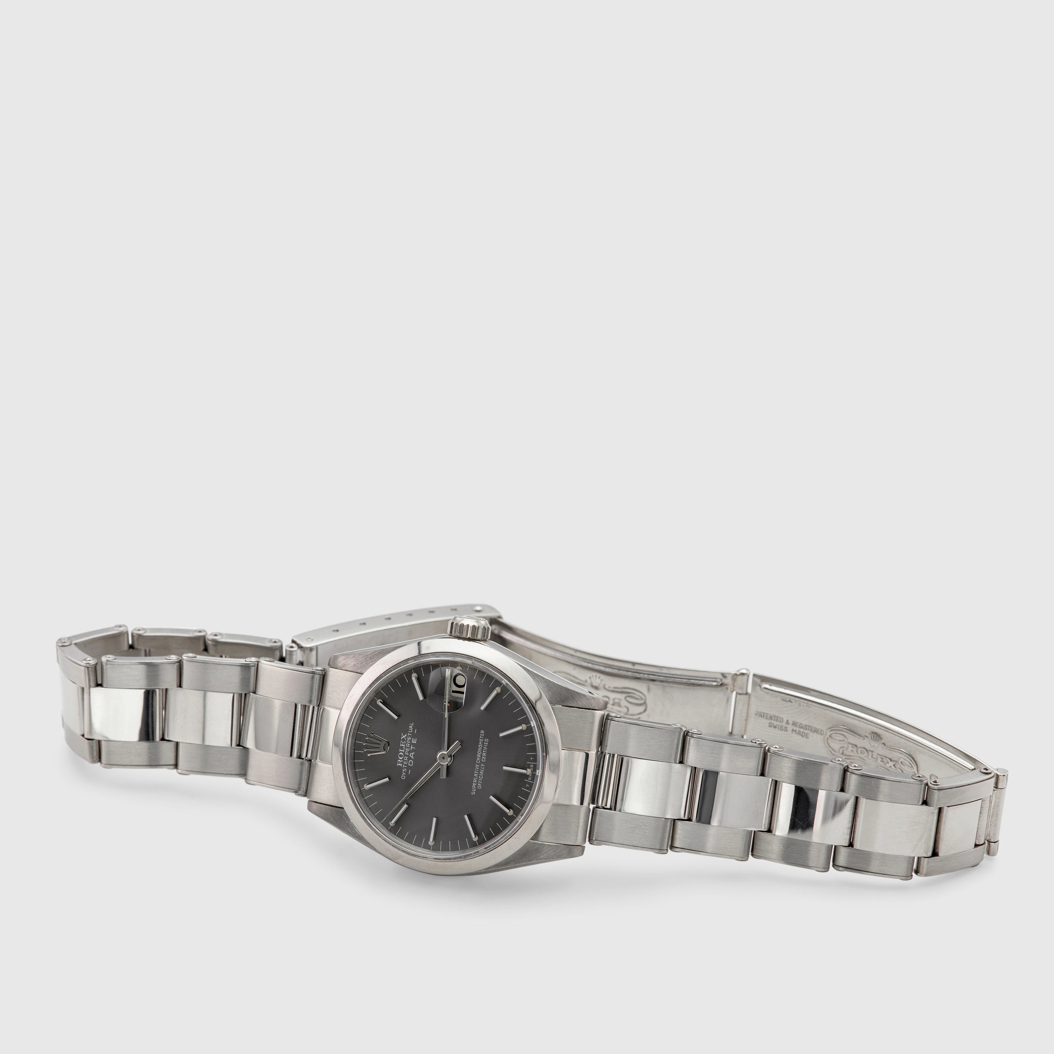 1972 Rolex Oyster Perpetual Date 31 White Gold Rivetted Oyster Ref. 6824 (Like New)