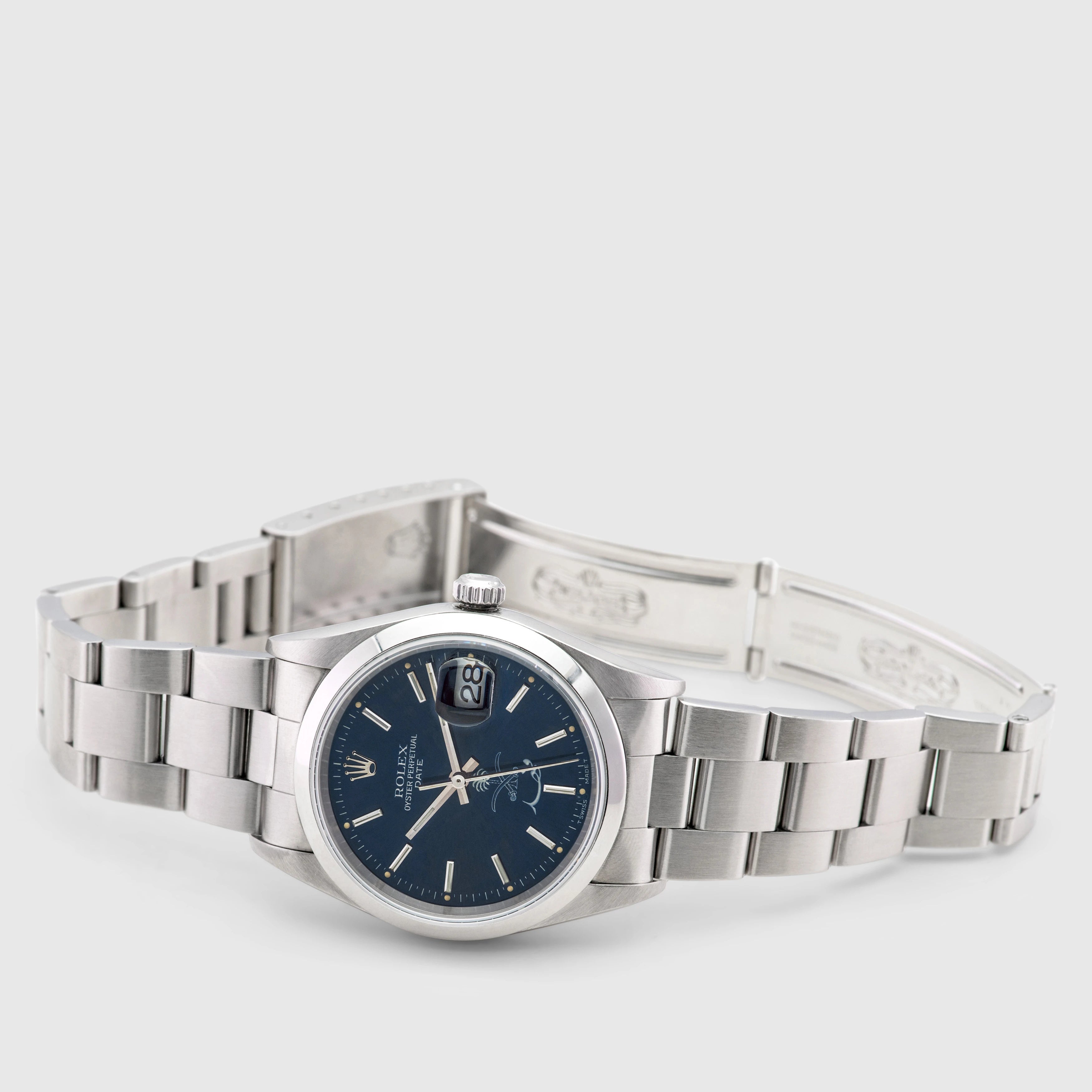 1999 Rolex Oyster Perpetual Date Saud Logo 'Fahd' Ref. 15200