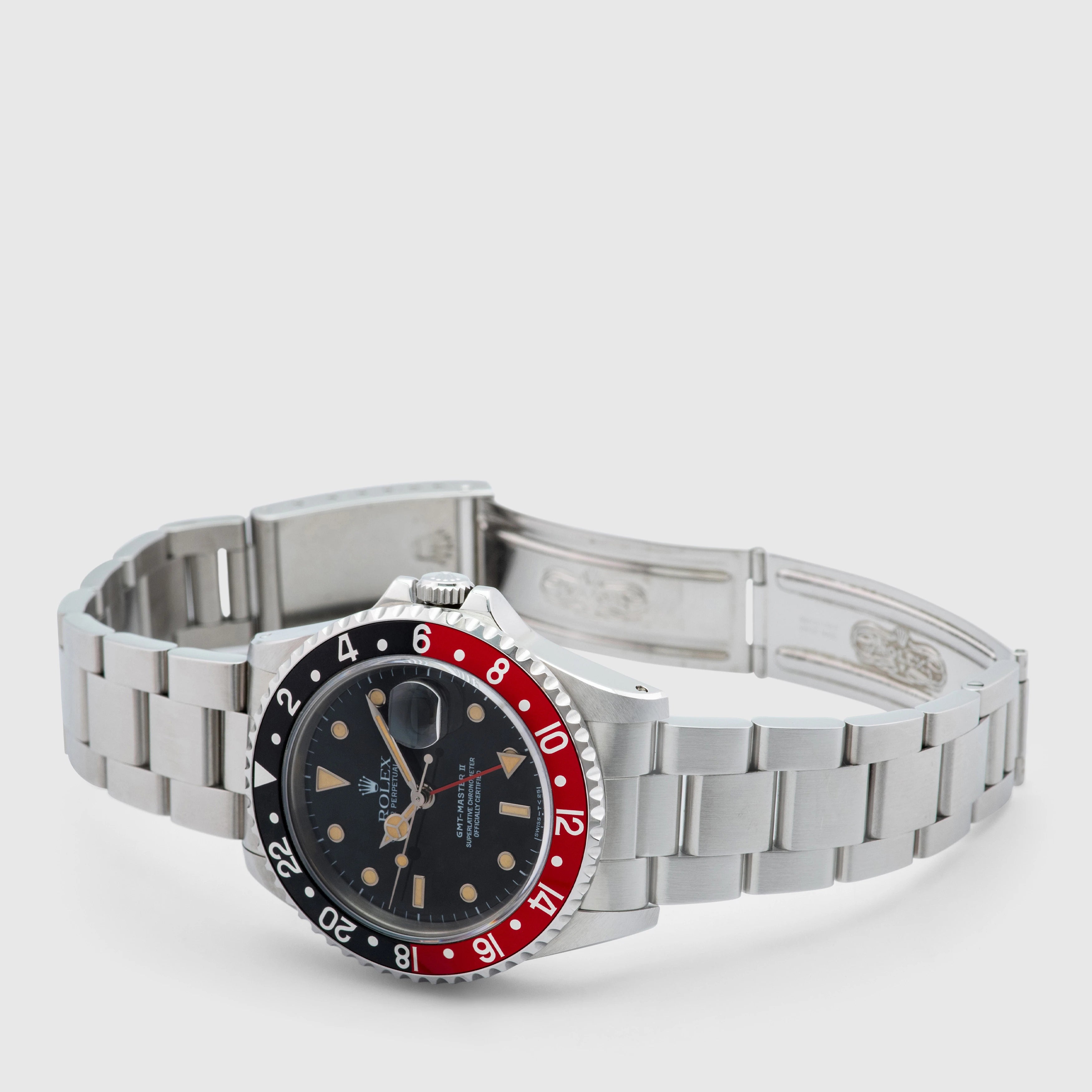 1991 Rolex GMT Master II 'Coke' Oyster Bracelet Ref. 16710 (Full Set)
