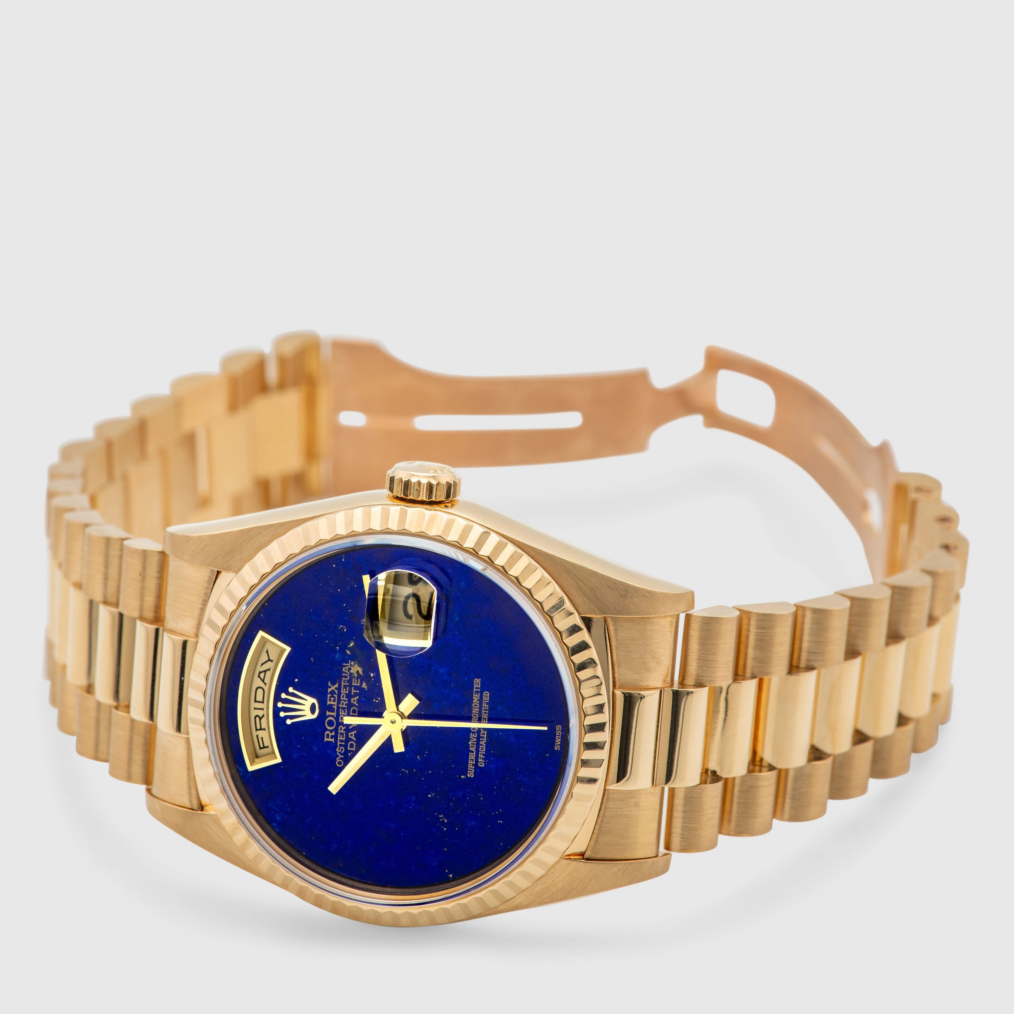 1990 Rolex Day Date Lapis Dial Ref. 18238