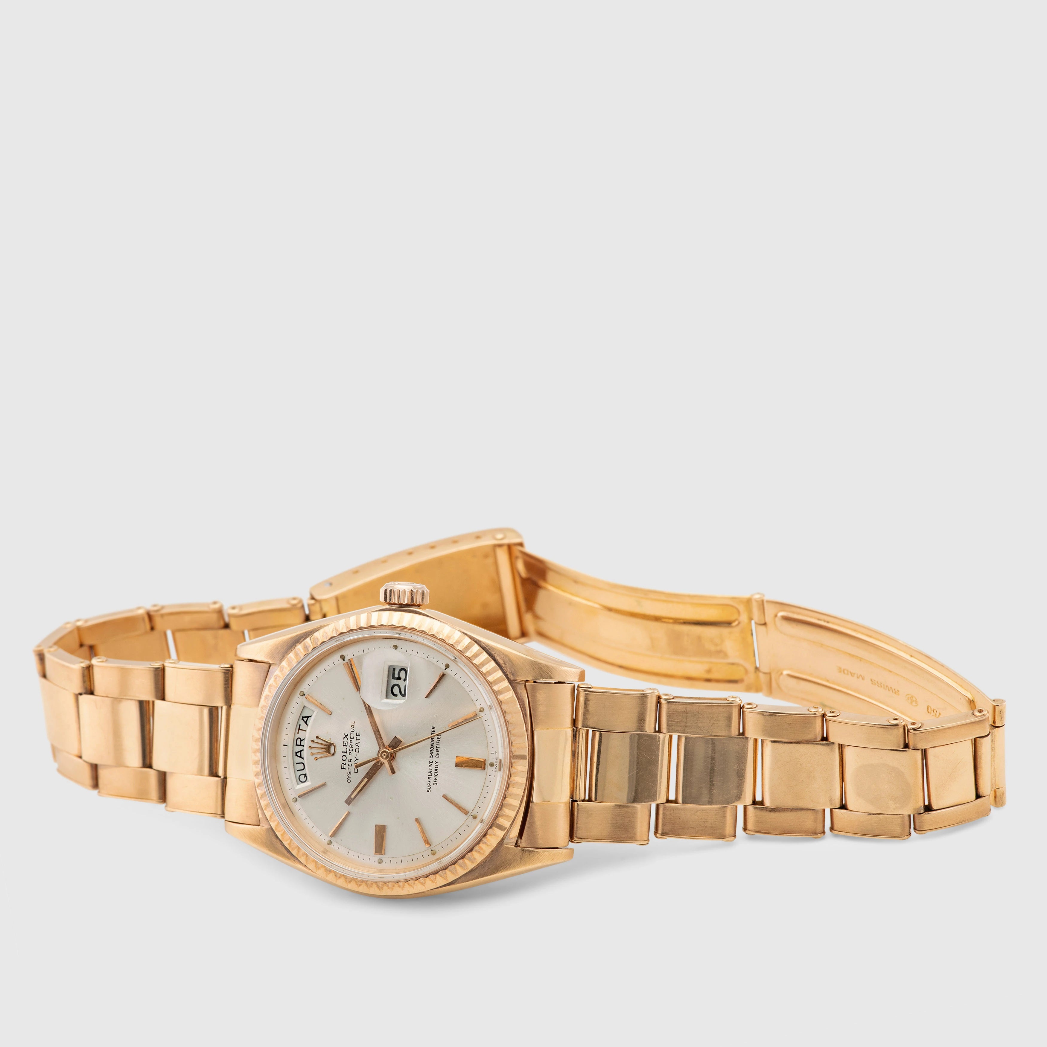 1966 Rolex Day Date Pink Gold Gay Frères Oyster Bracelet Ref.1803