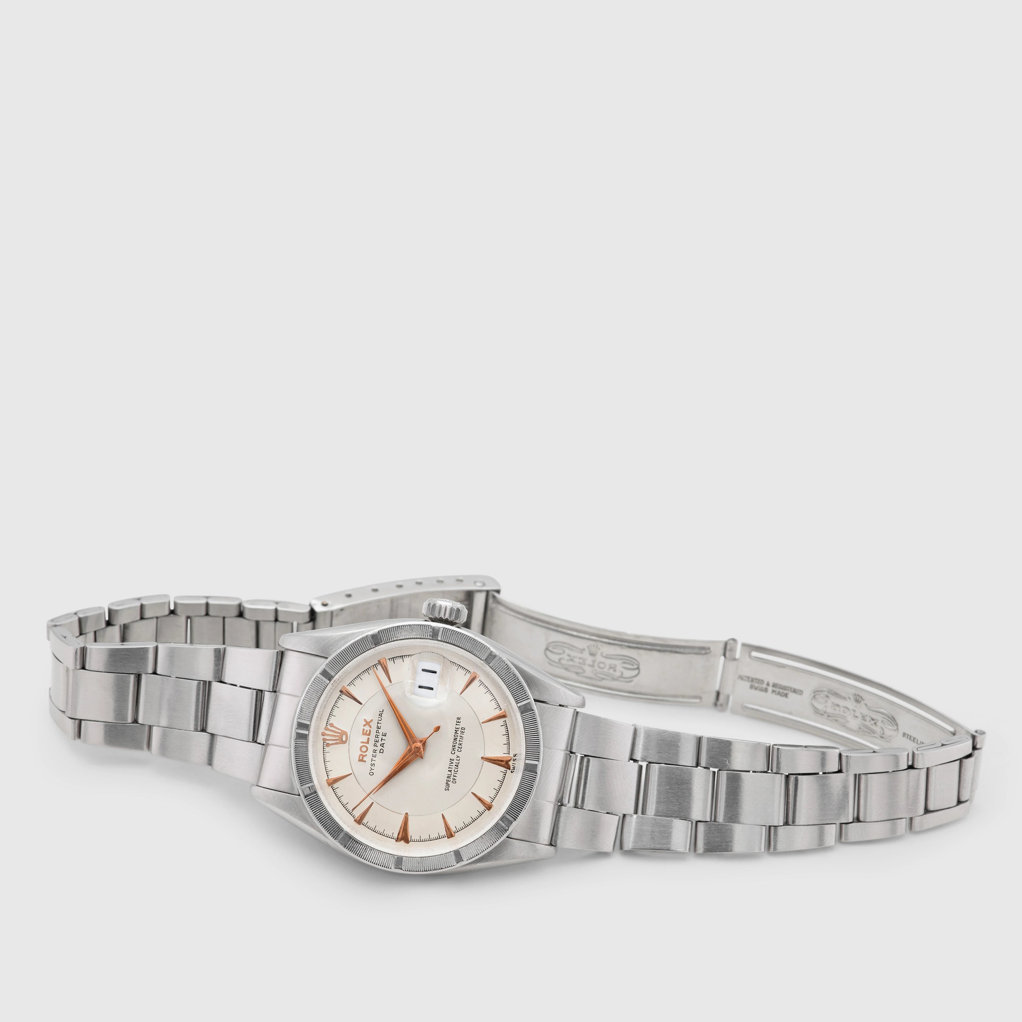 1959 Rolex Oyster Perpetual Date White Dial Ref. 6535