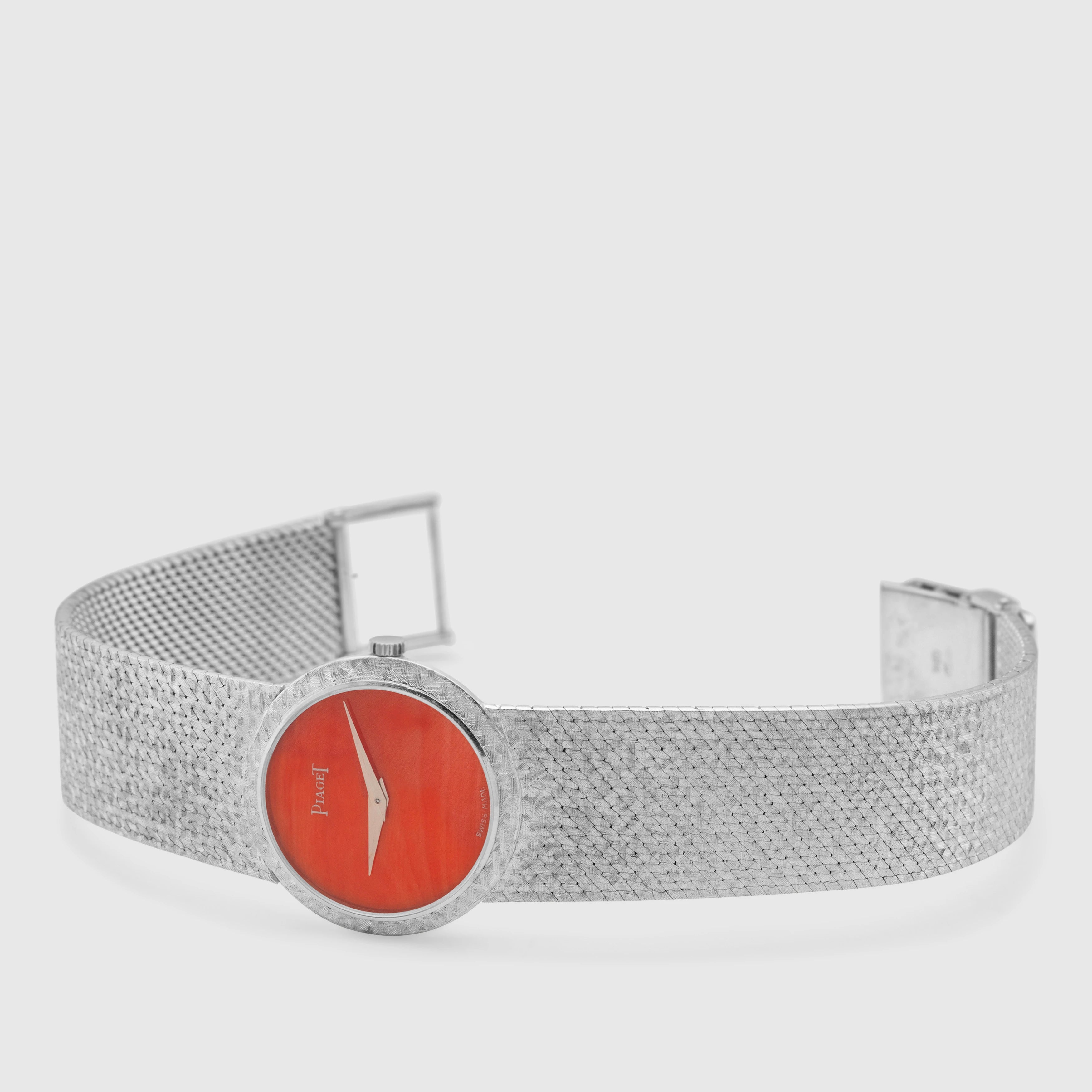 1968/69 Piaget 18k White Gold Coral Dial Ref. 921