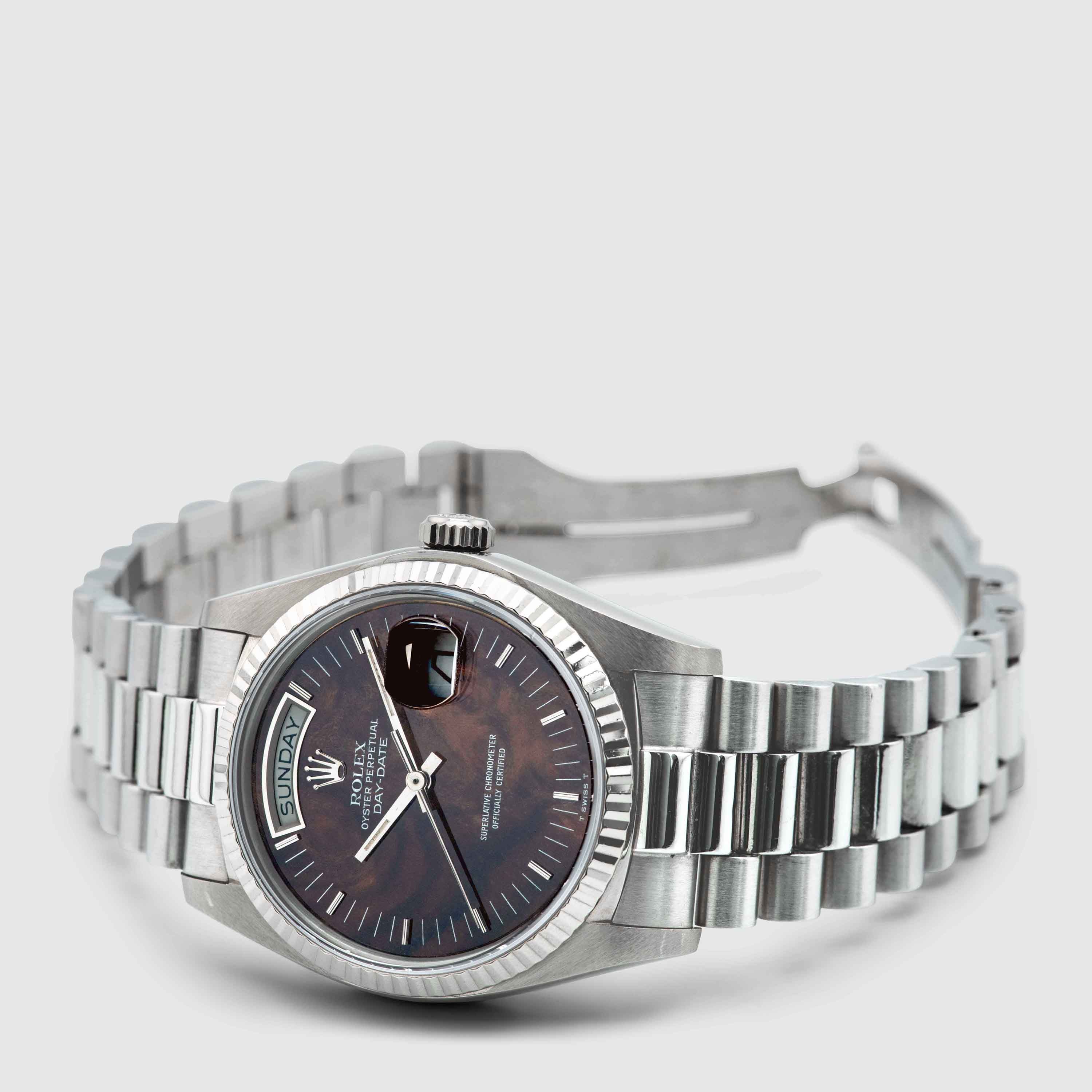 1979 Rolex Day Date Burl Wood Ref. 18039