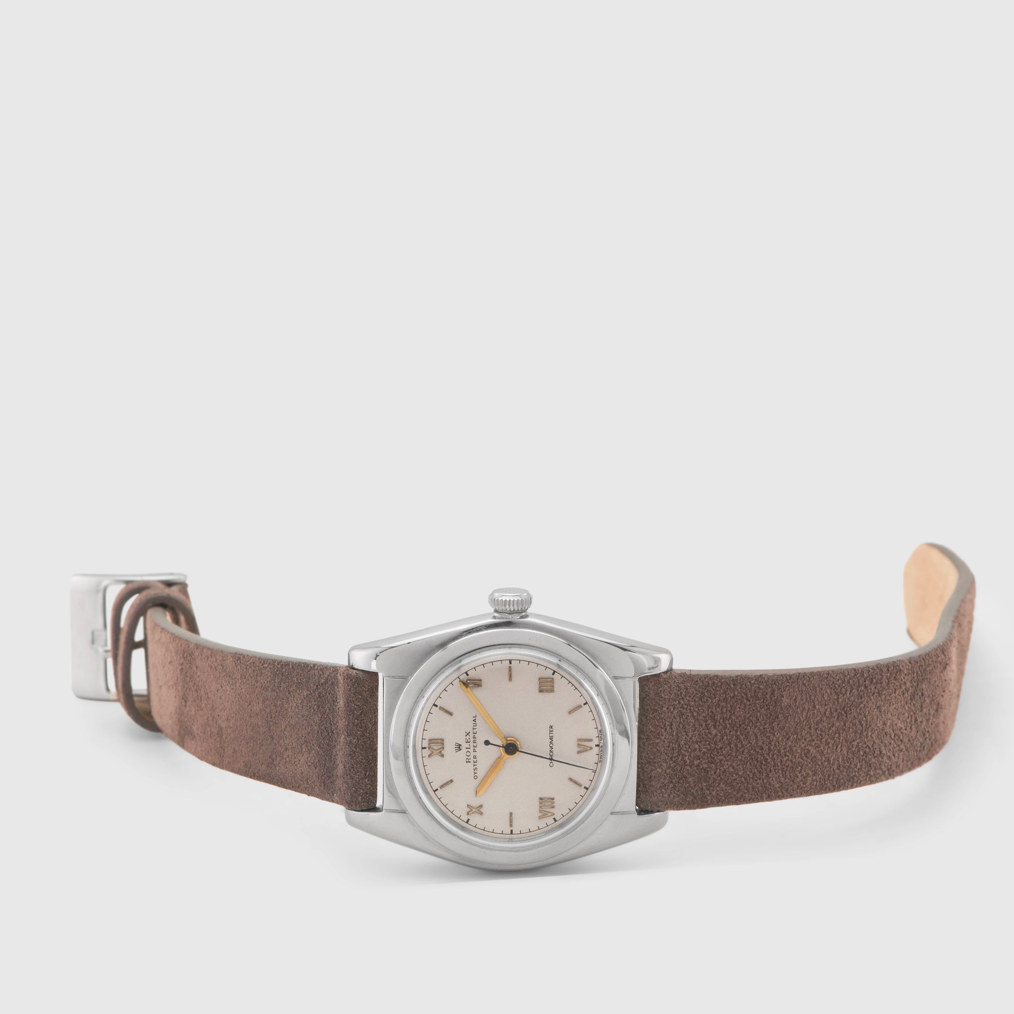 1940 Rolex Bubbleback Silver Dial Ref. 2940