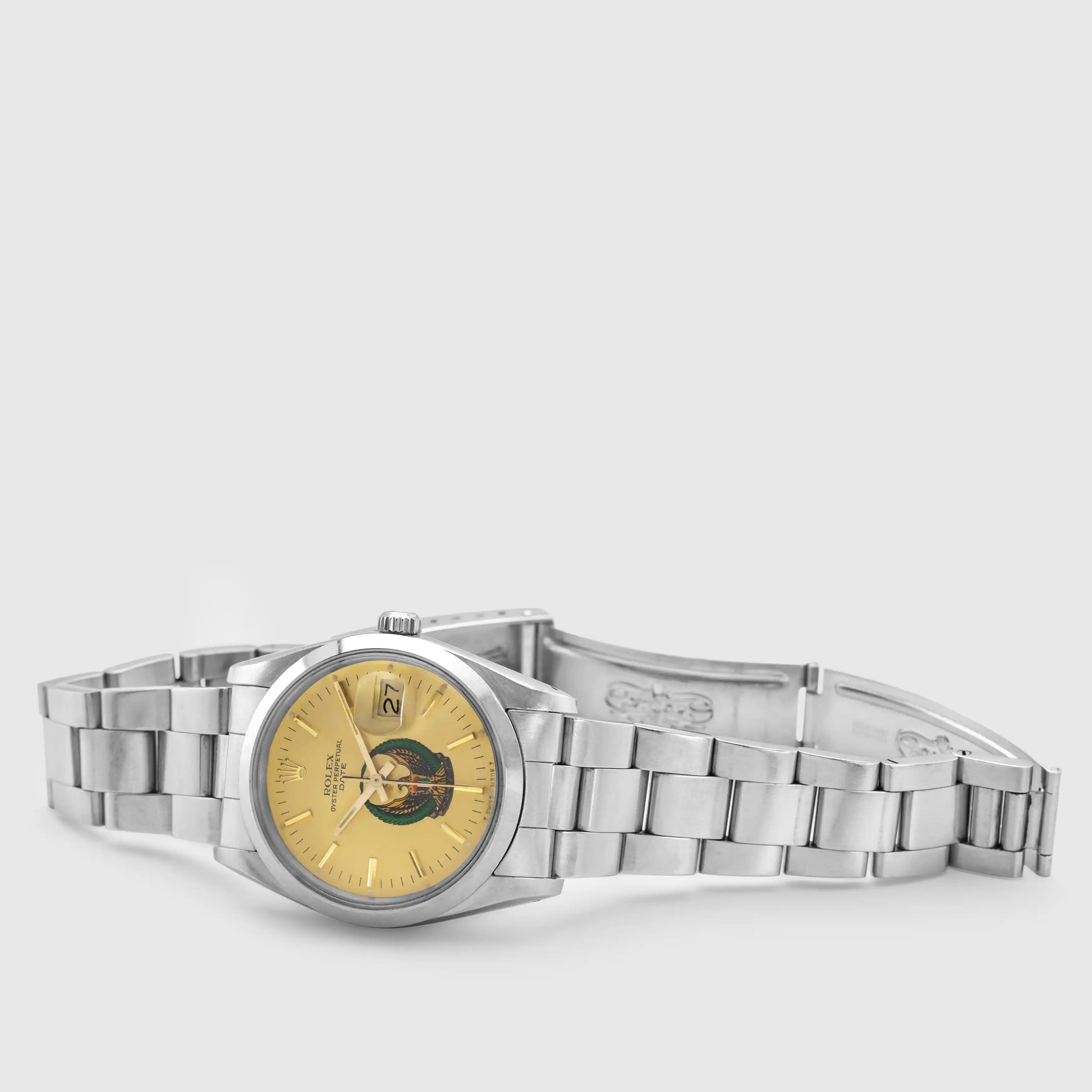 1985 Rolex Oyster Perpetual Date Champagne Dial 'UAE Armed Forces' Ref. 15000