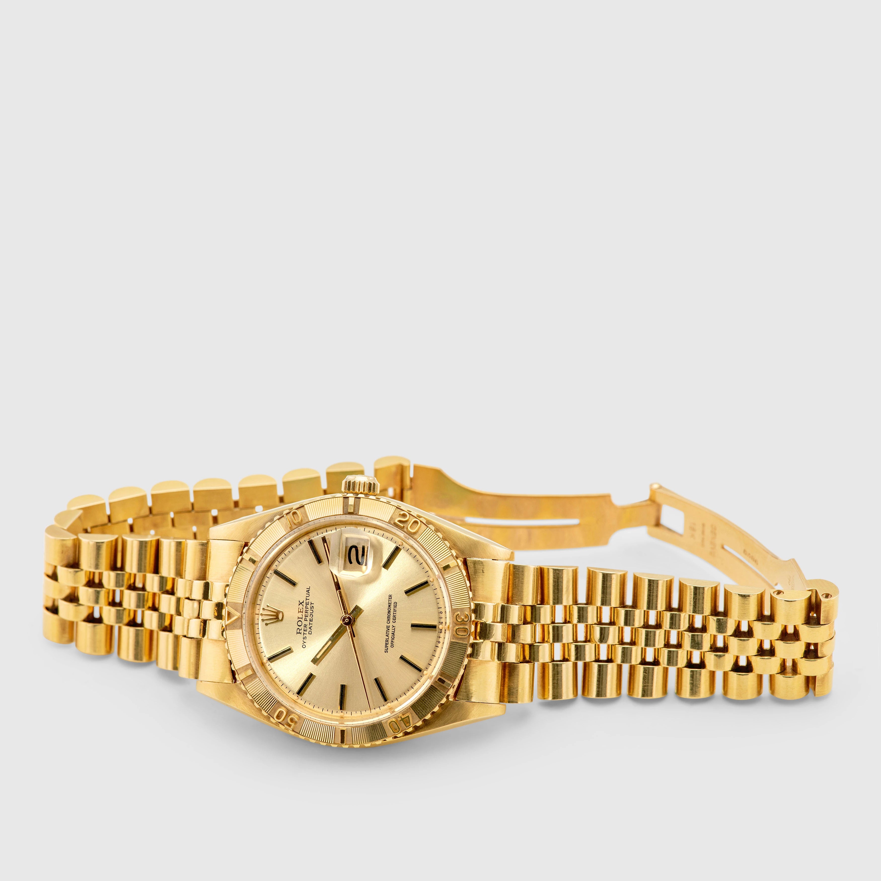 1978 Rolex Datejust Thunderbird 18K YG Champagne Dial Ref. 1625