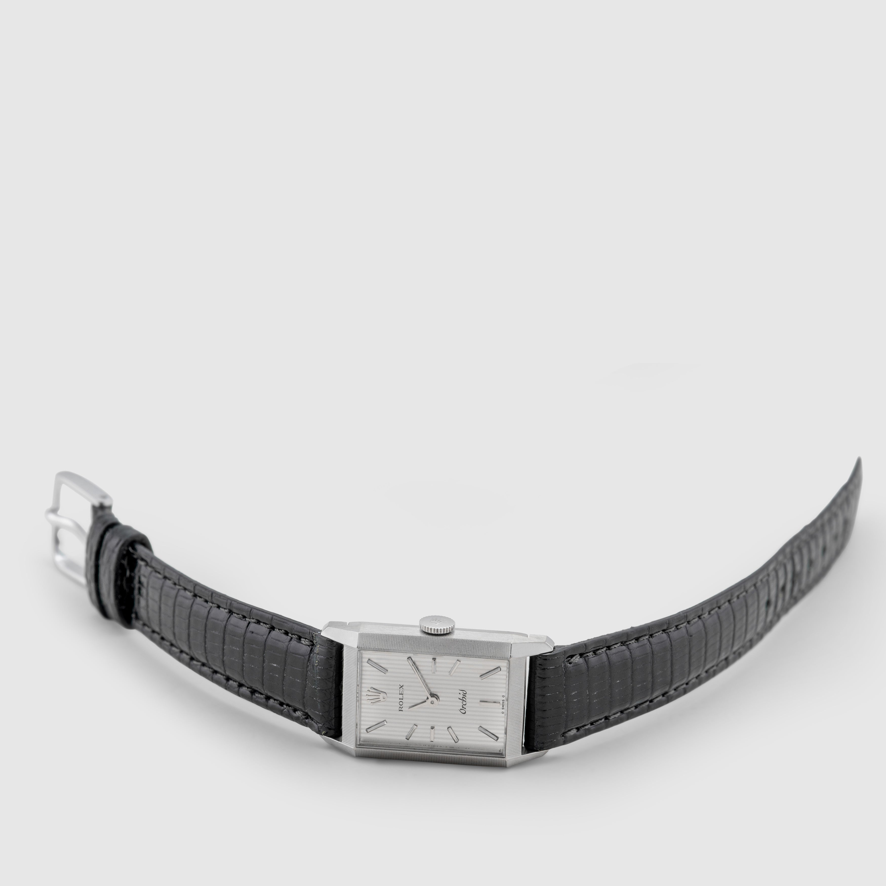 1975 Rolex Orchid 18K White Gold Grey Tapestry Dial Ref. 2677