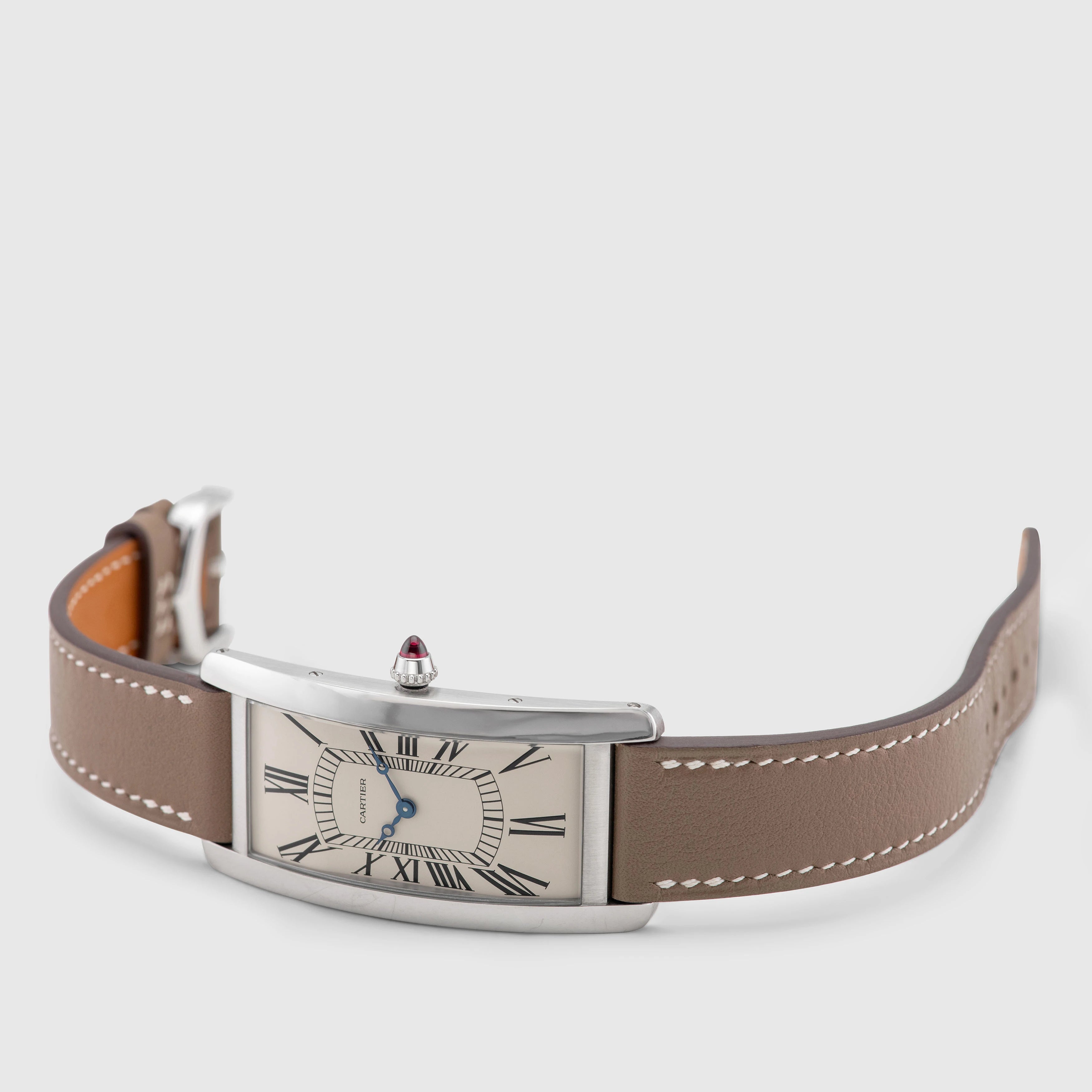 2024 Cartier Tank Cintrée Platinum Ref. WGTA0193 (Full Set)