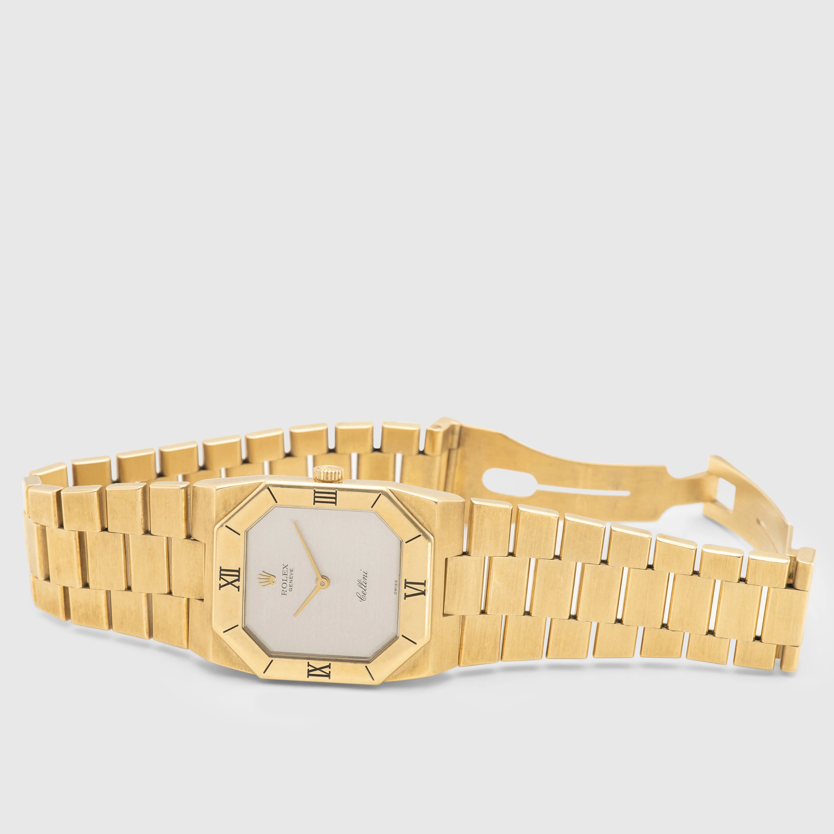 1976 Rolex Cellini 18k Yellow Gold Silver Dial Ref. 4350