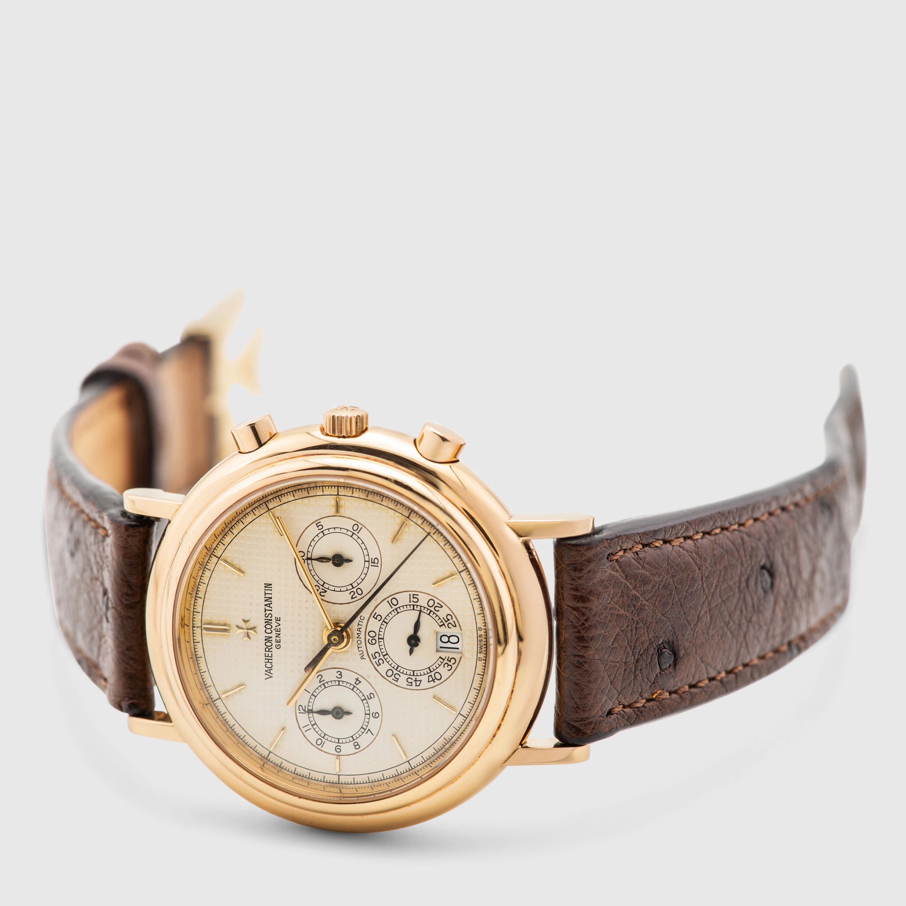 1992 Vacheron Constantin Les Historiques Chronograph Yellow Gold  Ref. 49003 (with Papers)