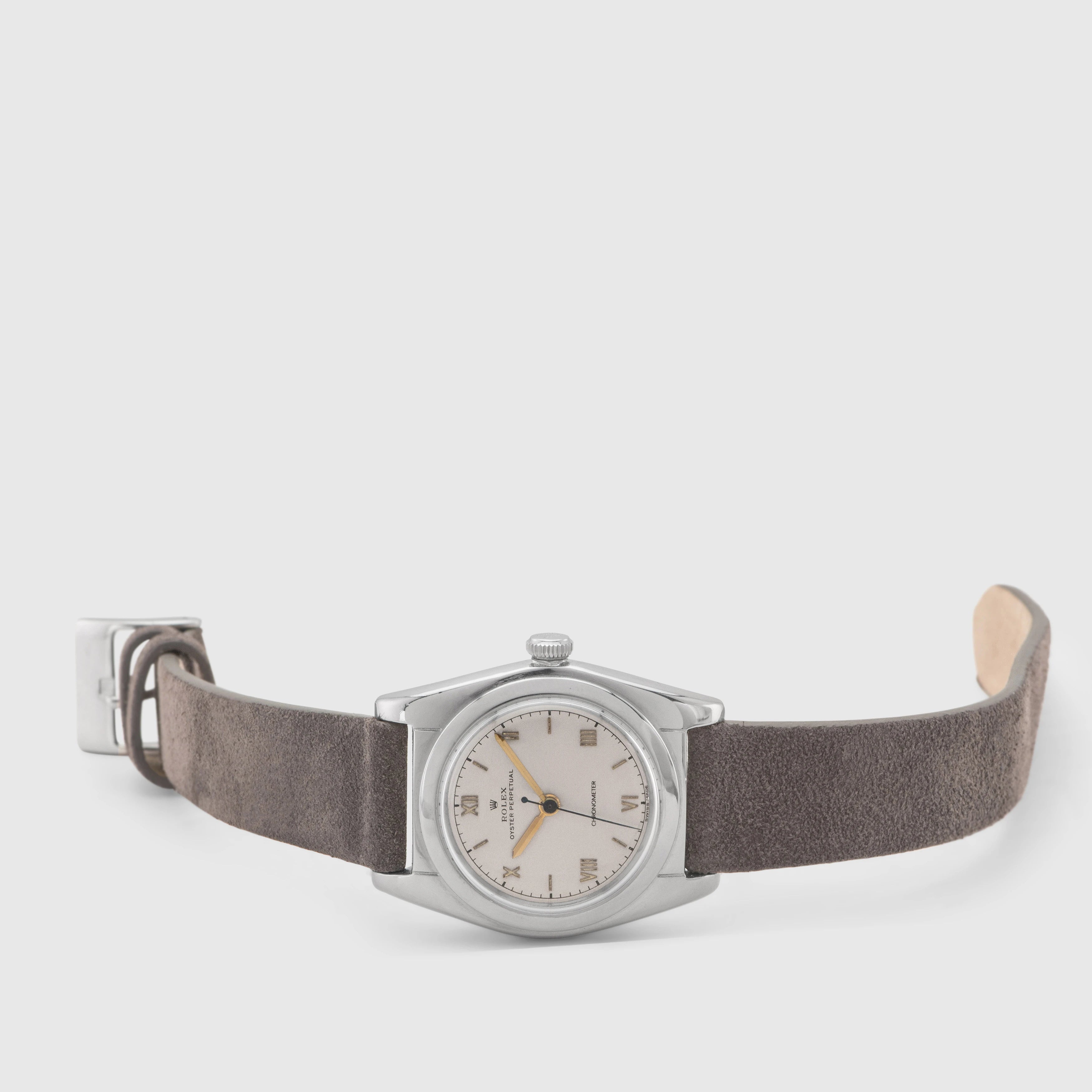 1940 Rolex Bubbleback Silver Dial Ref. 2940