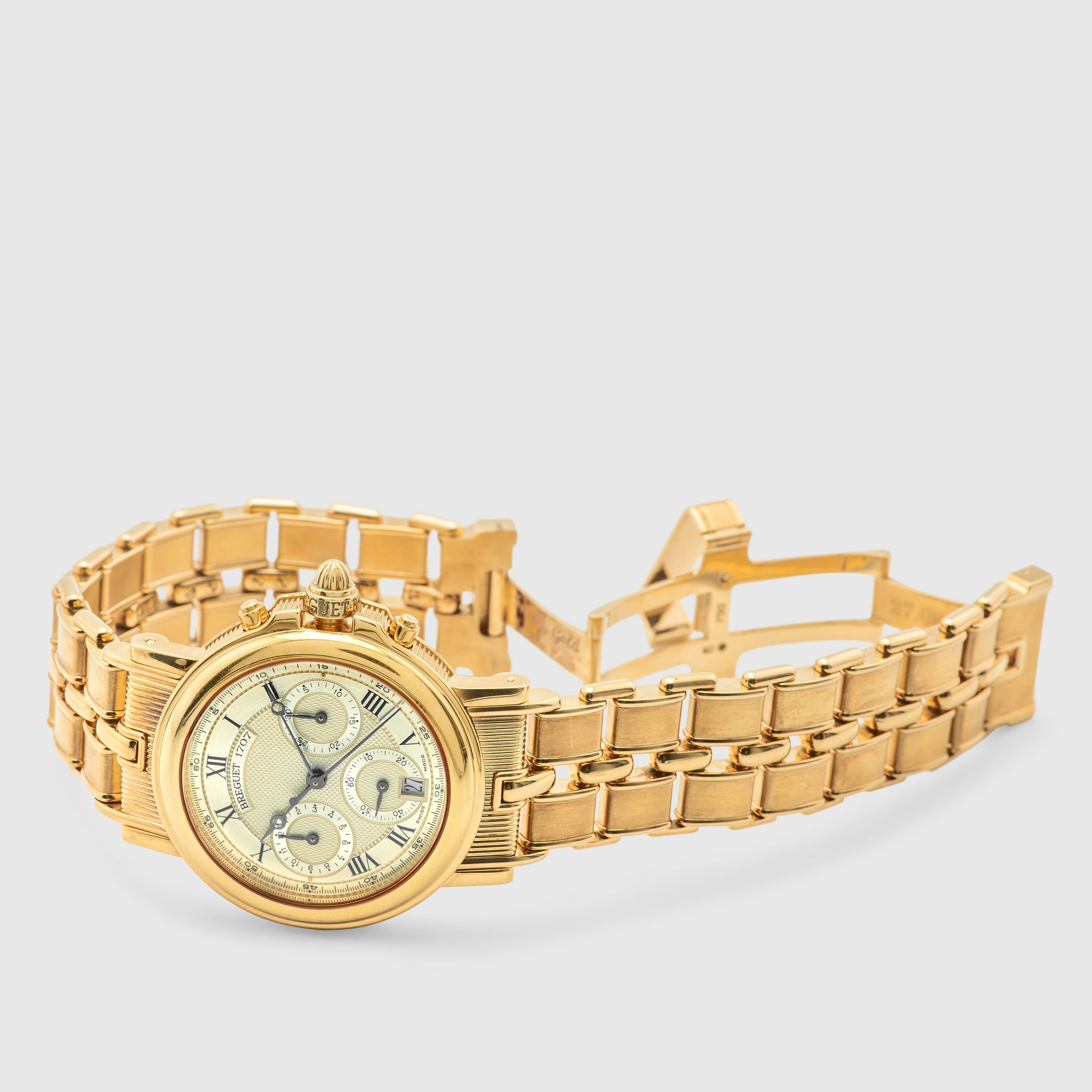 1998 Breguet Marine Chronograph 18k Yellow Gold Ref. 3460BA (with Box & Papers)