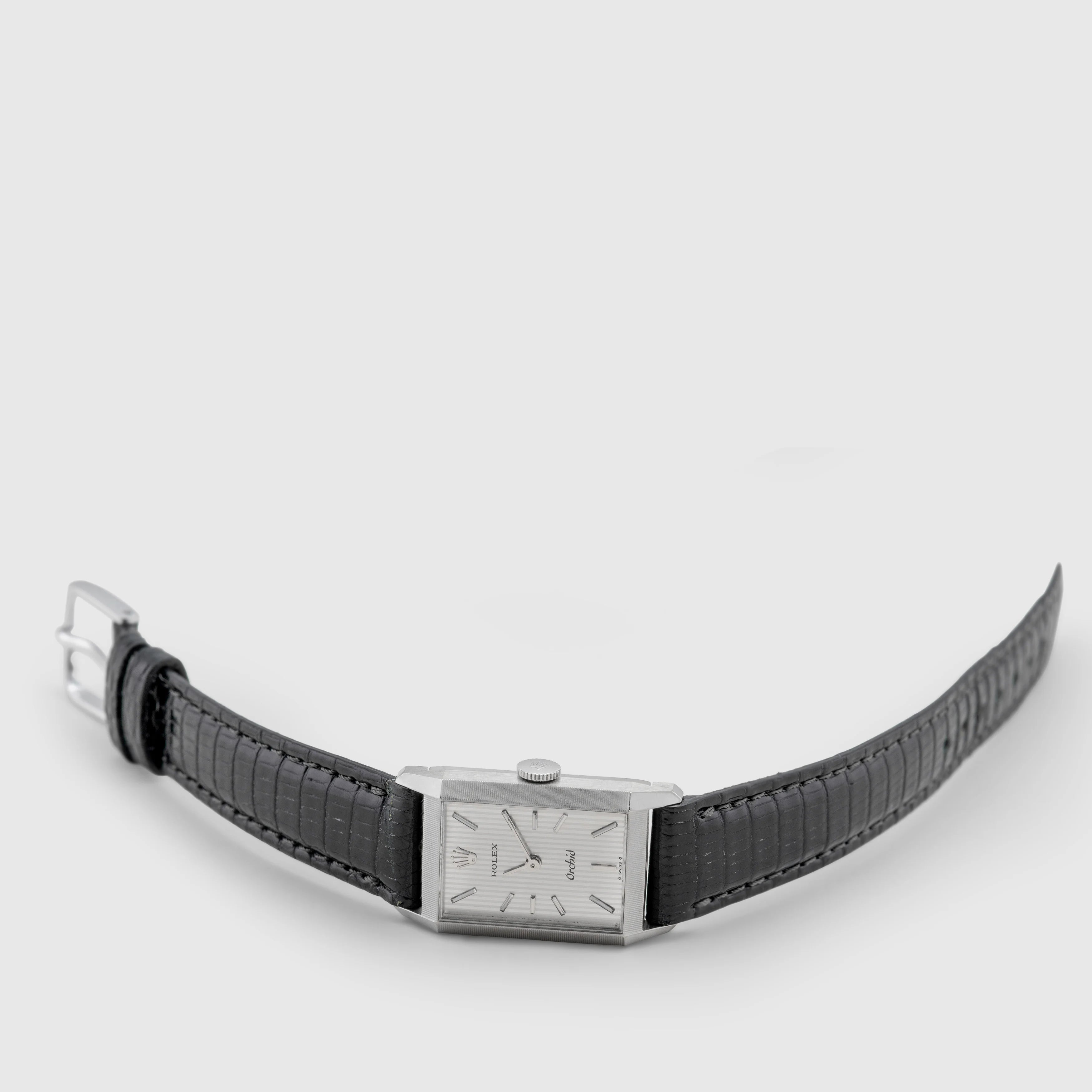 1975 Rolex Cellini 18K White Gold Grey Tapestry Dial Ref. 2677