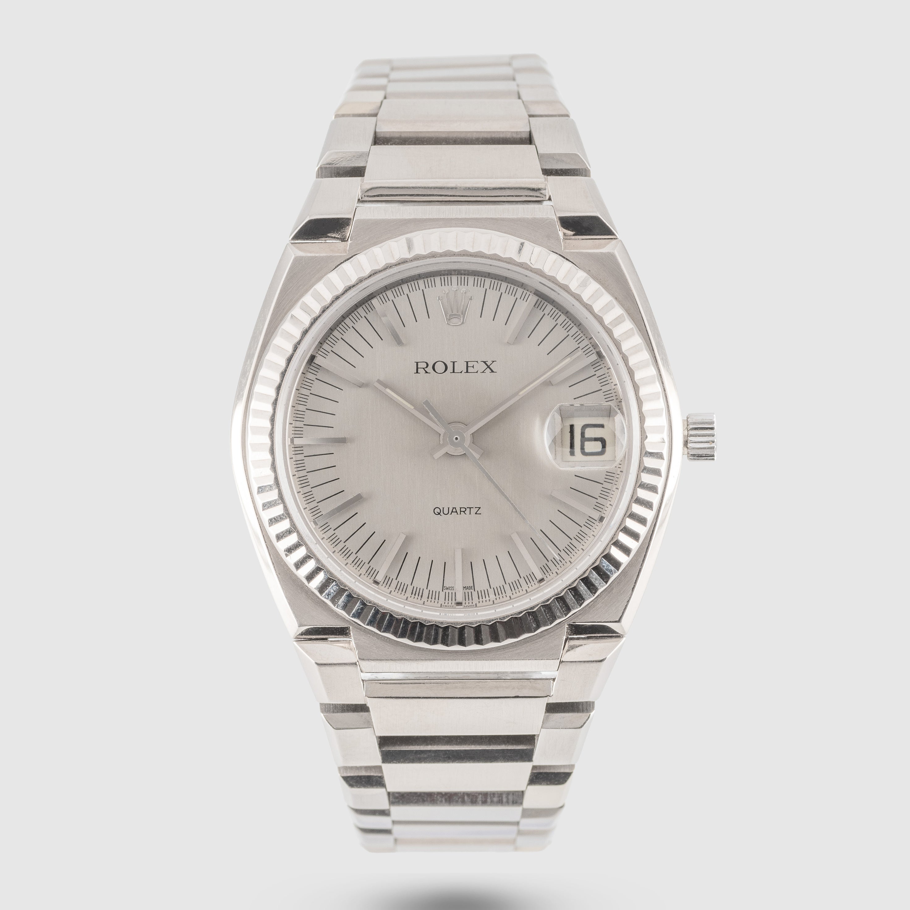 1971 Rolex Beta 21 Texano White Gold Ref. 5100/9