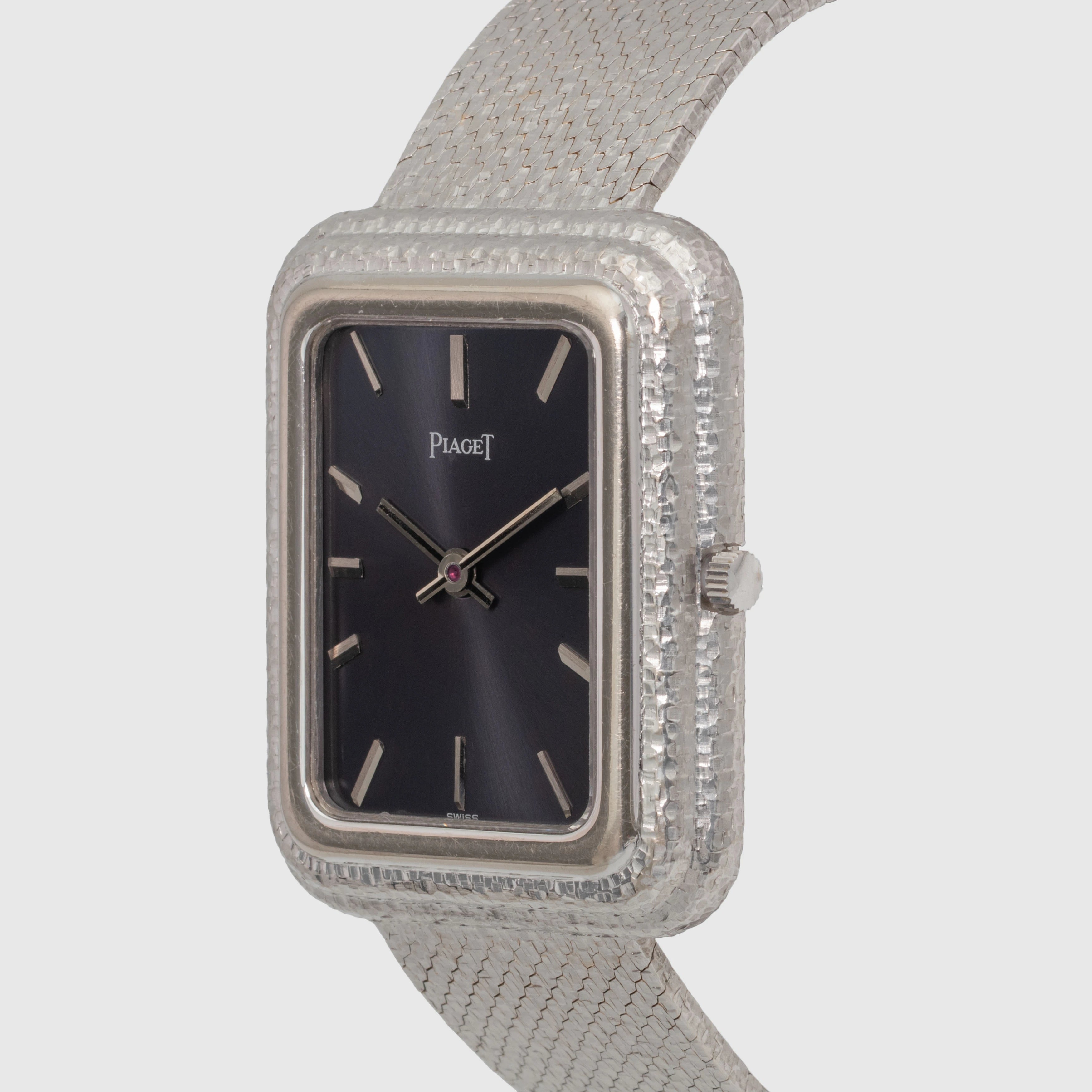 1970's Piaget Beta 21 Grey Dial 18K White Gold Ref. 14101 B561